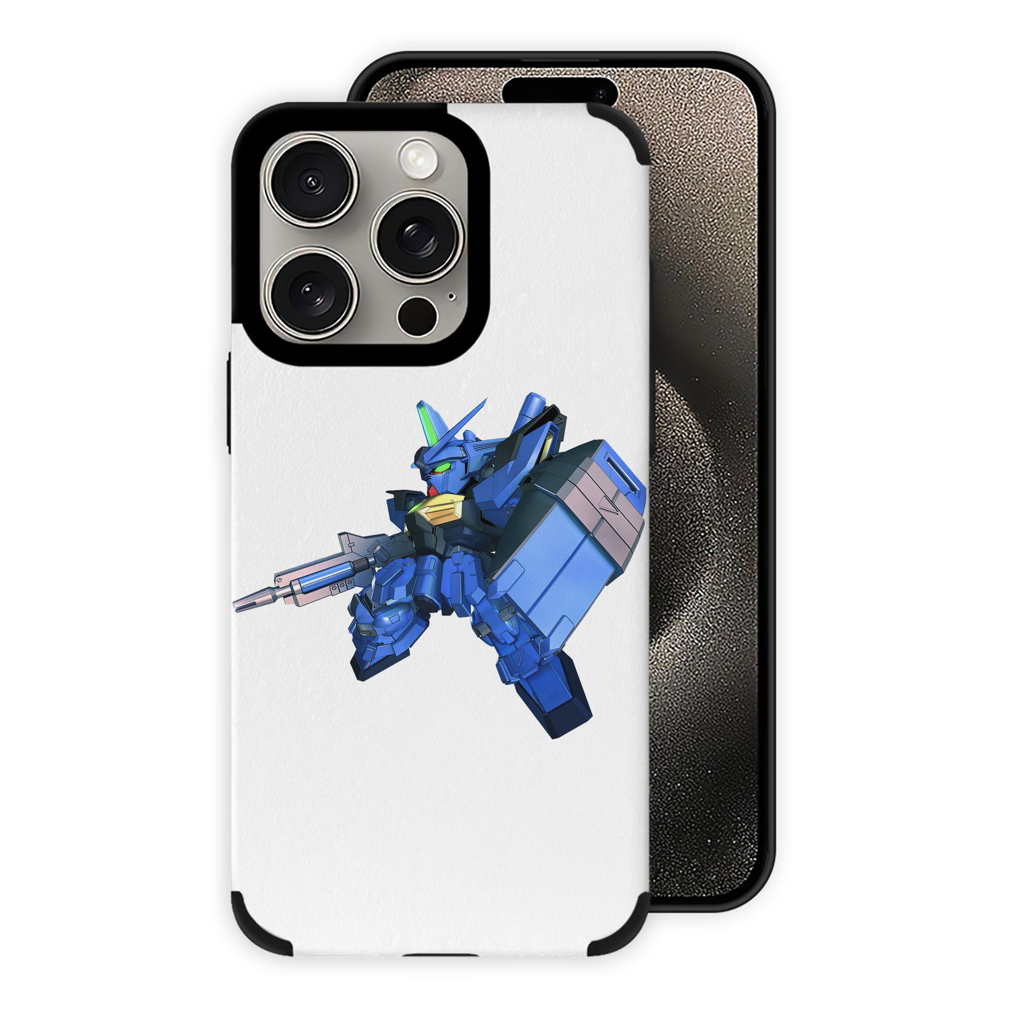（画像用） 機動戦士ガンダム Mobile Suit Gundam 【iPhone15ProMax対応】 PUレザー スマホケース 耐衝撃＆黄変防止