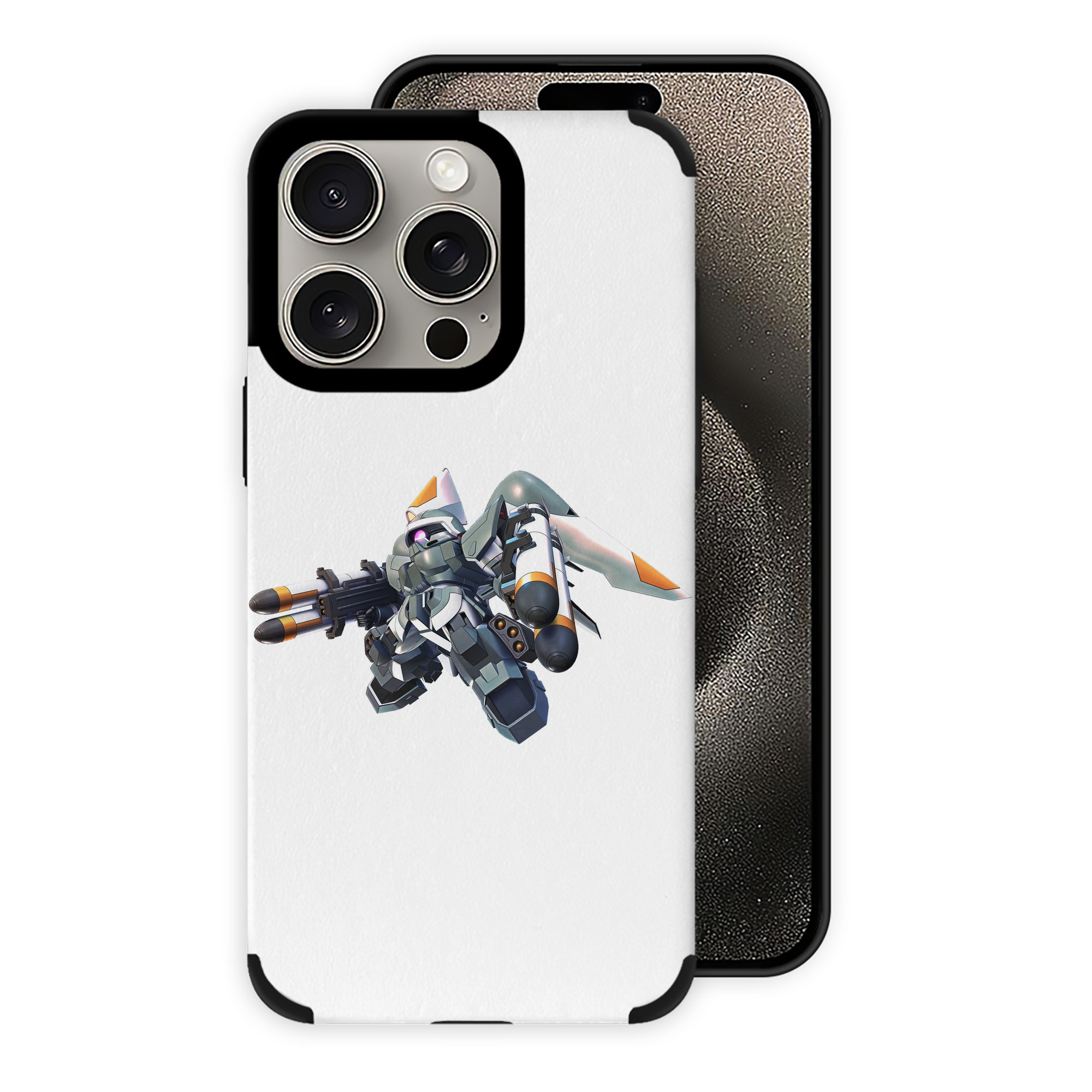 （画像用） 機動戦士ガンダム Mobile Suit Gundam 【iPhone15ProMax対応】 PUレザー スマホケース 耐衝撃＆黄変防止