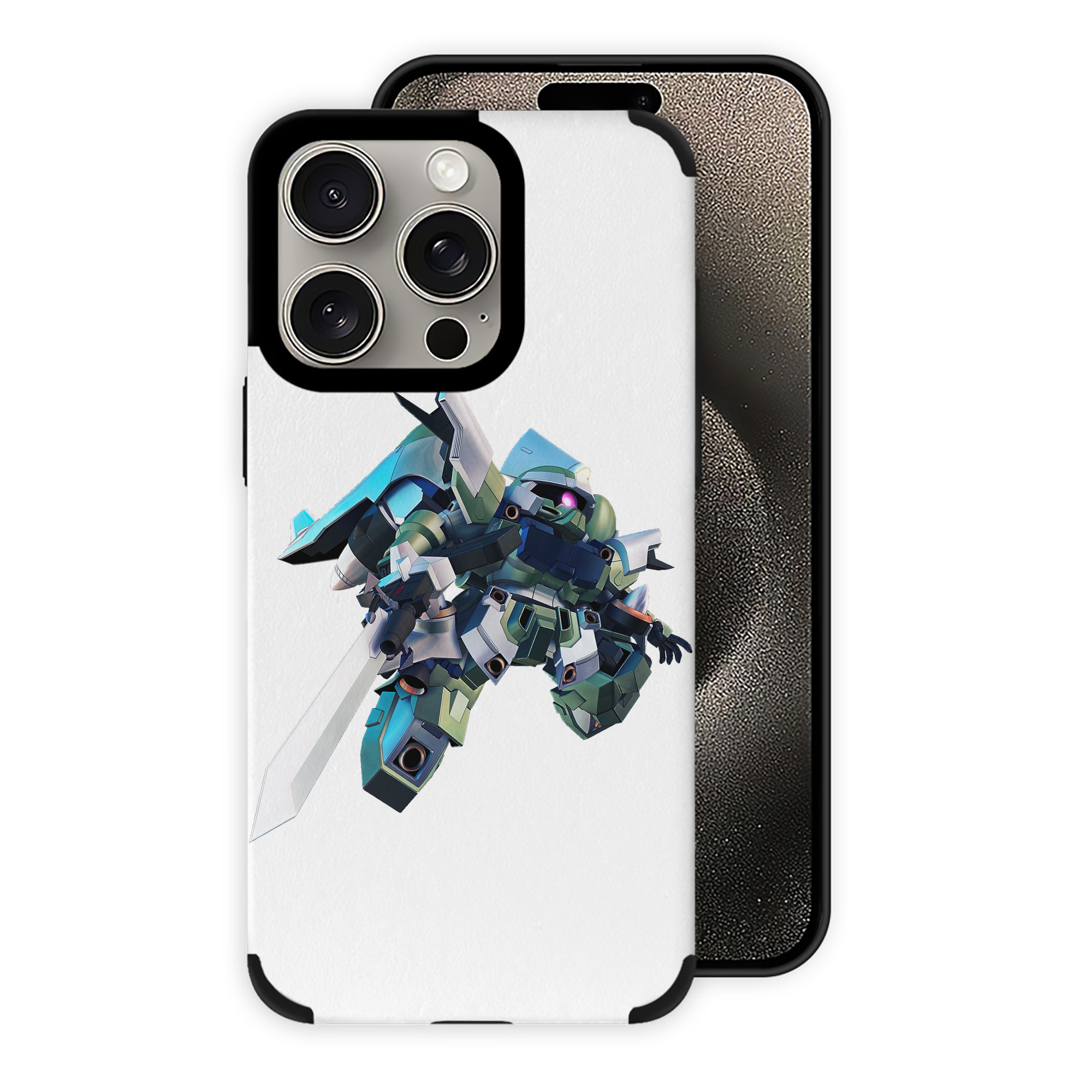 （画像用） 機動戦士ガンダム Mobile Suit Gundam 【iPhone15ProMax対応】 PUレザー スマホケース 耐衝撃＆黄変防止