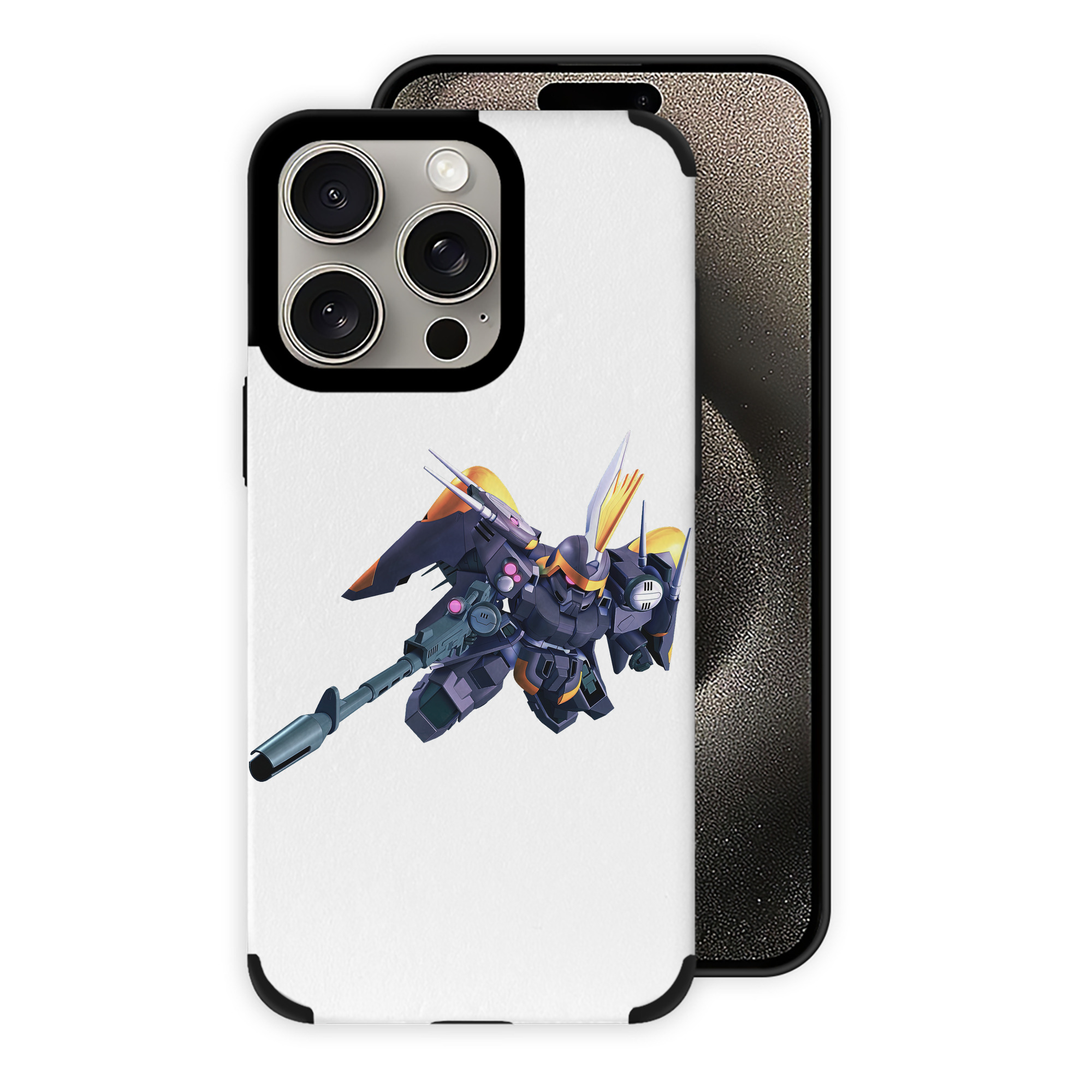 （画像用） 機動戦士ガンダム Mobile Suit Gundam 【iPhone15ProMax対応】 PUレザー スマホケース 耐衝撃＆黄変防止