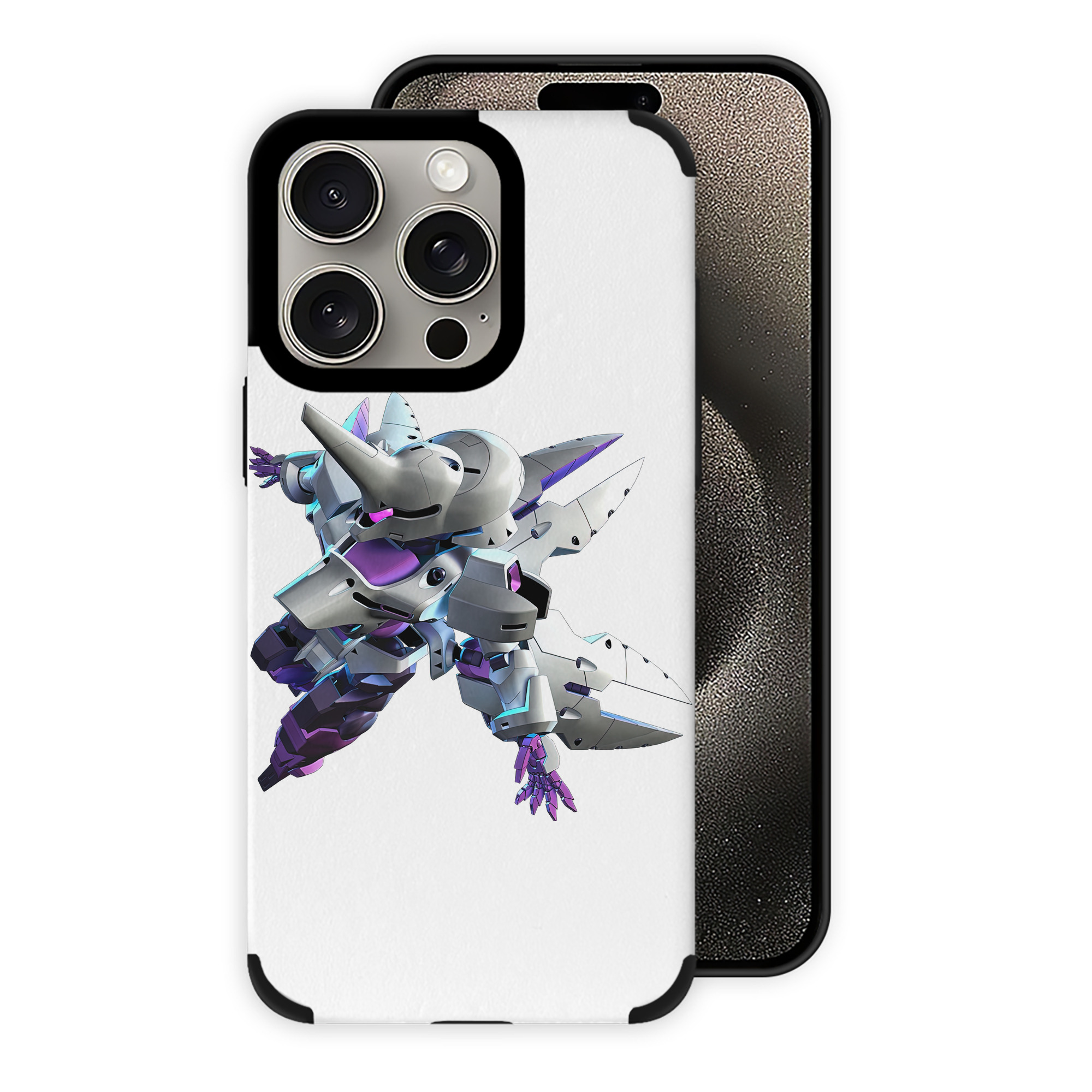 （画像用） 機動戦士ガンダム Mobile Suit Gundam 【iPhone15ProMax対応】 PUレザー スマホケース 耐衝撃＆黄変防止