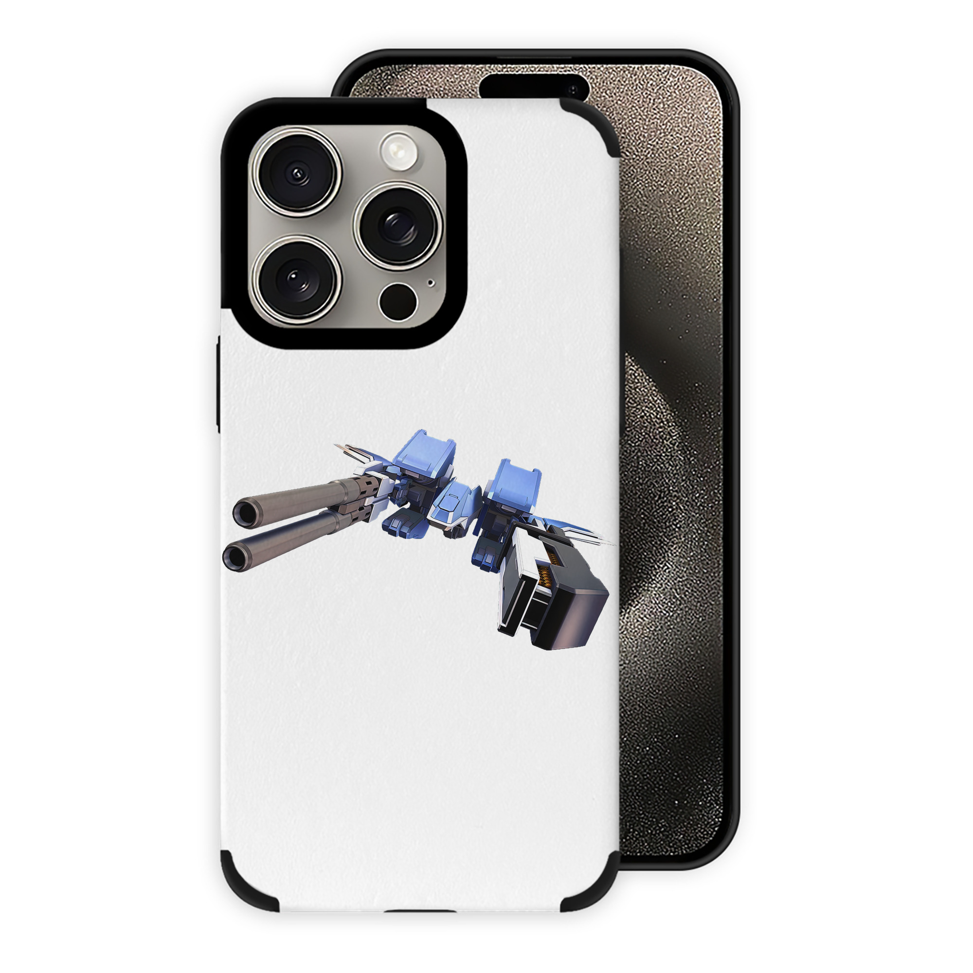 （画像用） 機動戦士ガンダム Mobile Suit Gundam 【iPhone15ProMax対応】 PUレザー スマホケース 耐衝撃＆黄変防止