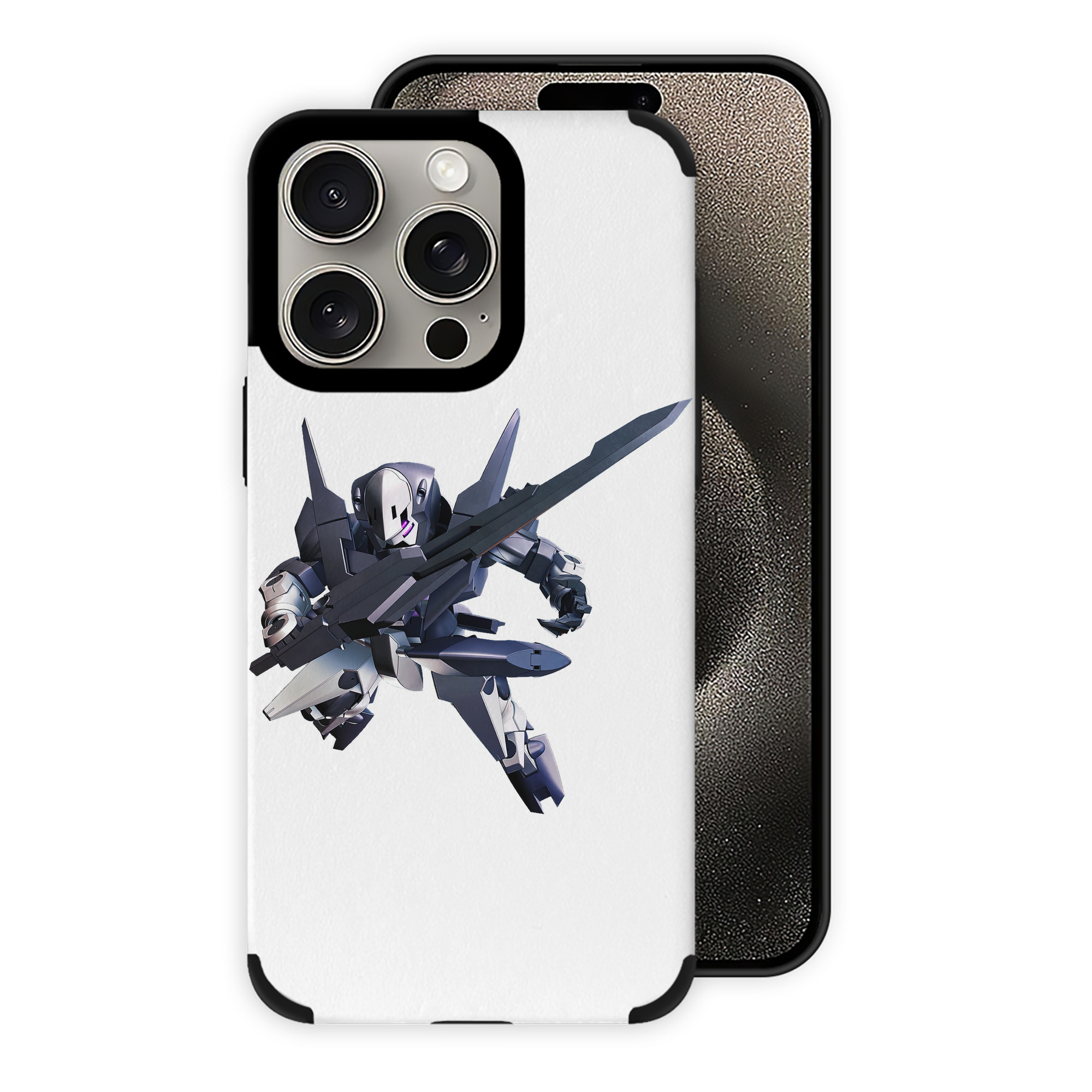 （画像用） 機動戦士ガンダム Mobile Suit Gundam 【iPhone15ProMax対応】 PUレザー スマホケース 耐衝撃＆黄変防止