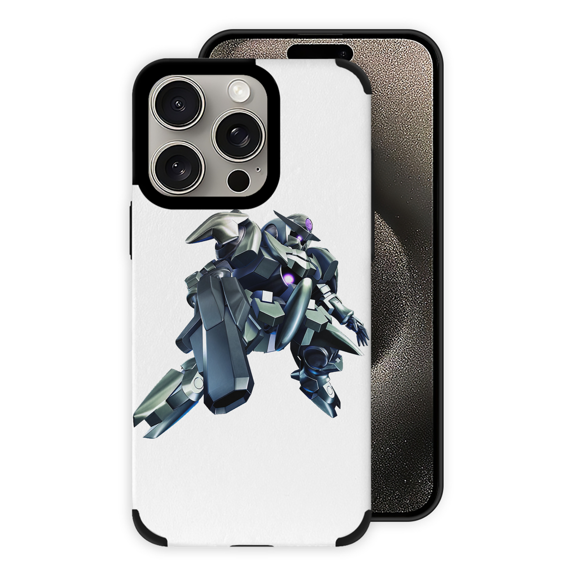 （画像用） 機動戦士ガンダム Mobile Suit Gundam 【iPhone15ProMax対応】 PUレザー スマホケース 耐衝撃＆黄変防止