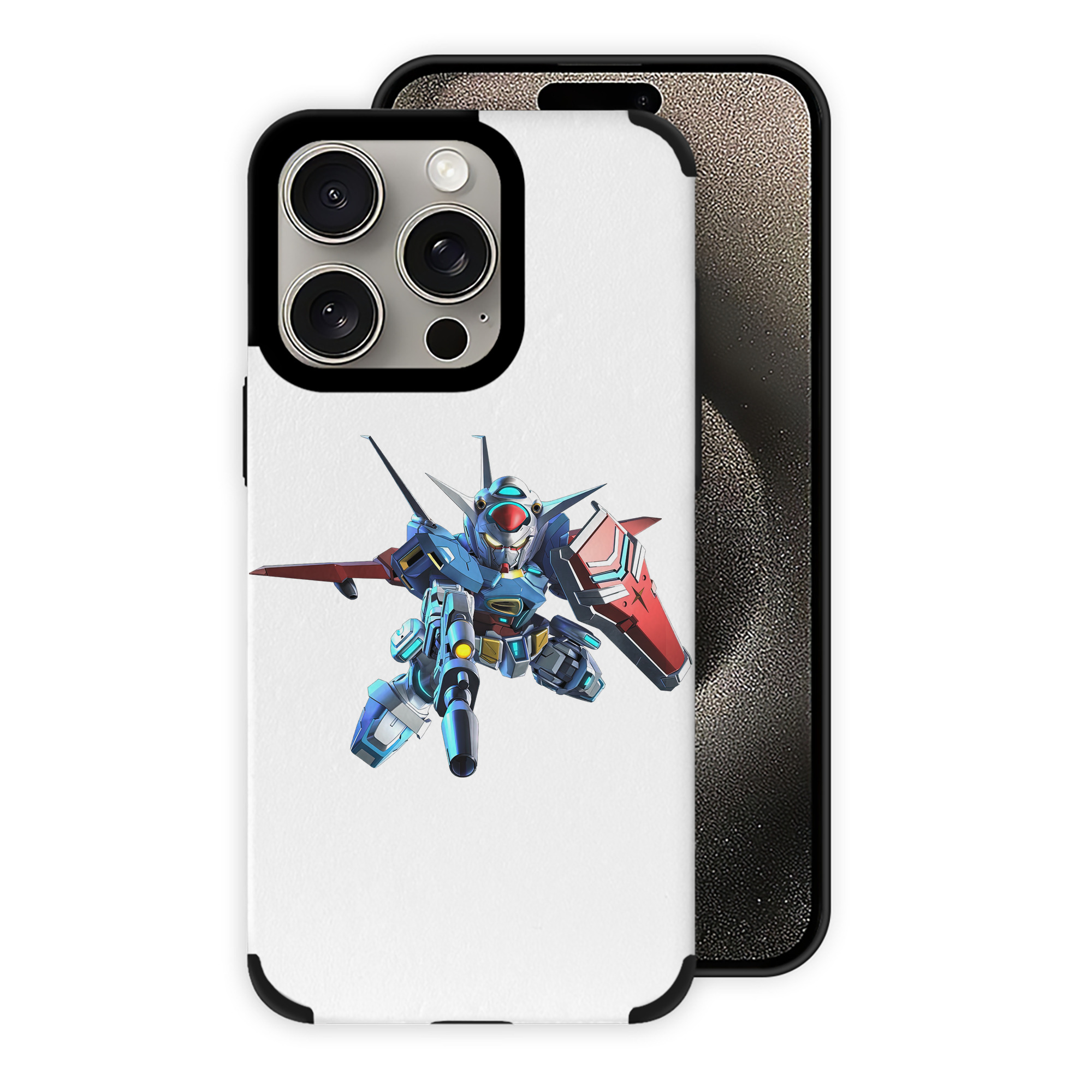 （画像用） 機動戦士ガンダム Mobile Suit Gundam 【iPhone15ProMax対応】 PUレザー スマホケース 耐衝撃＆黄変防止