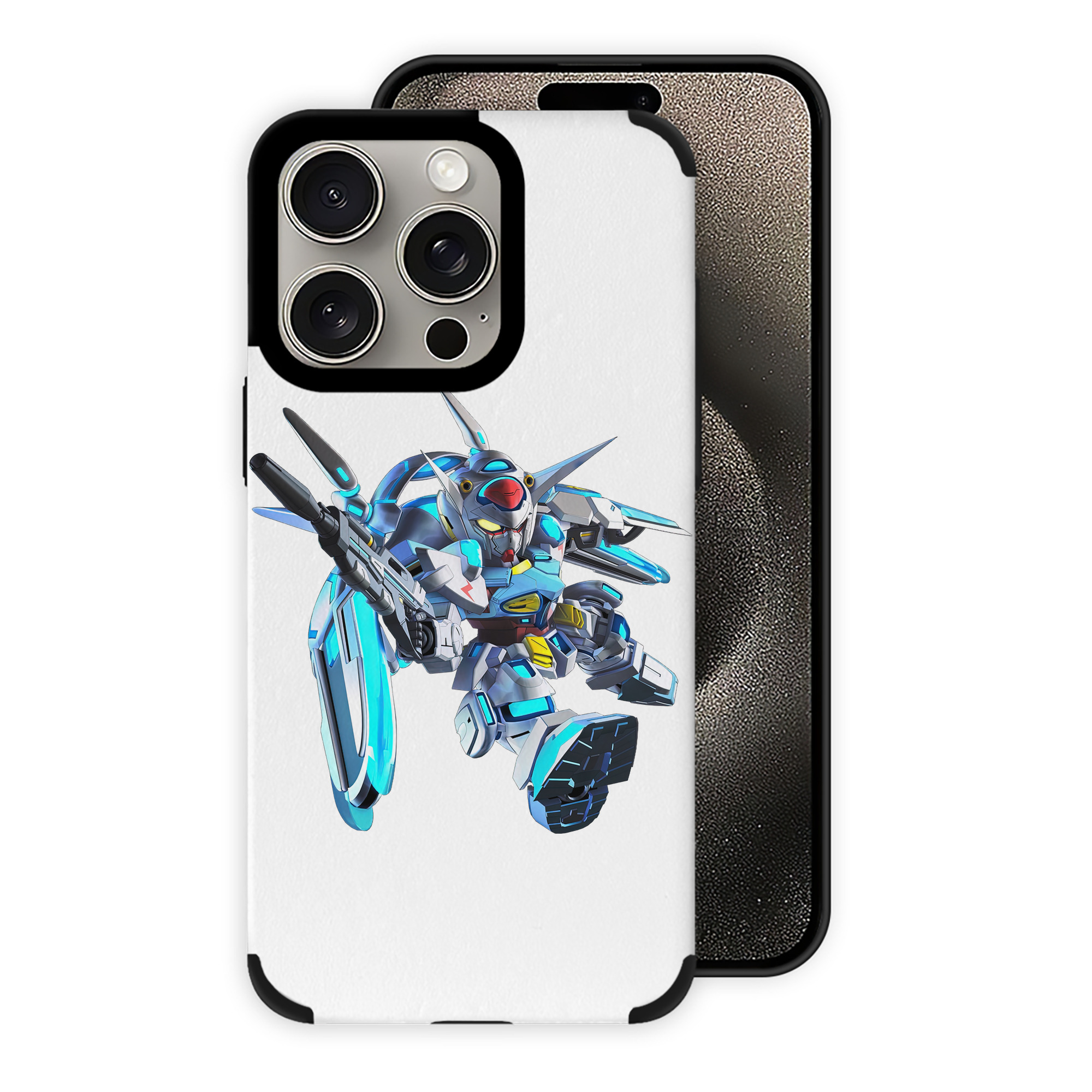 （画像用） 機動戦士ガンダム Mobile Suit Gundam 【iPhone15ProMax対応】 PUレザー スマホケース 耐衝撃＆黄変防止