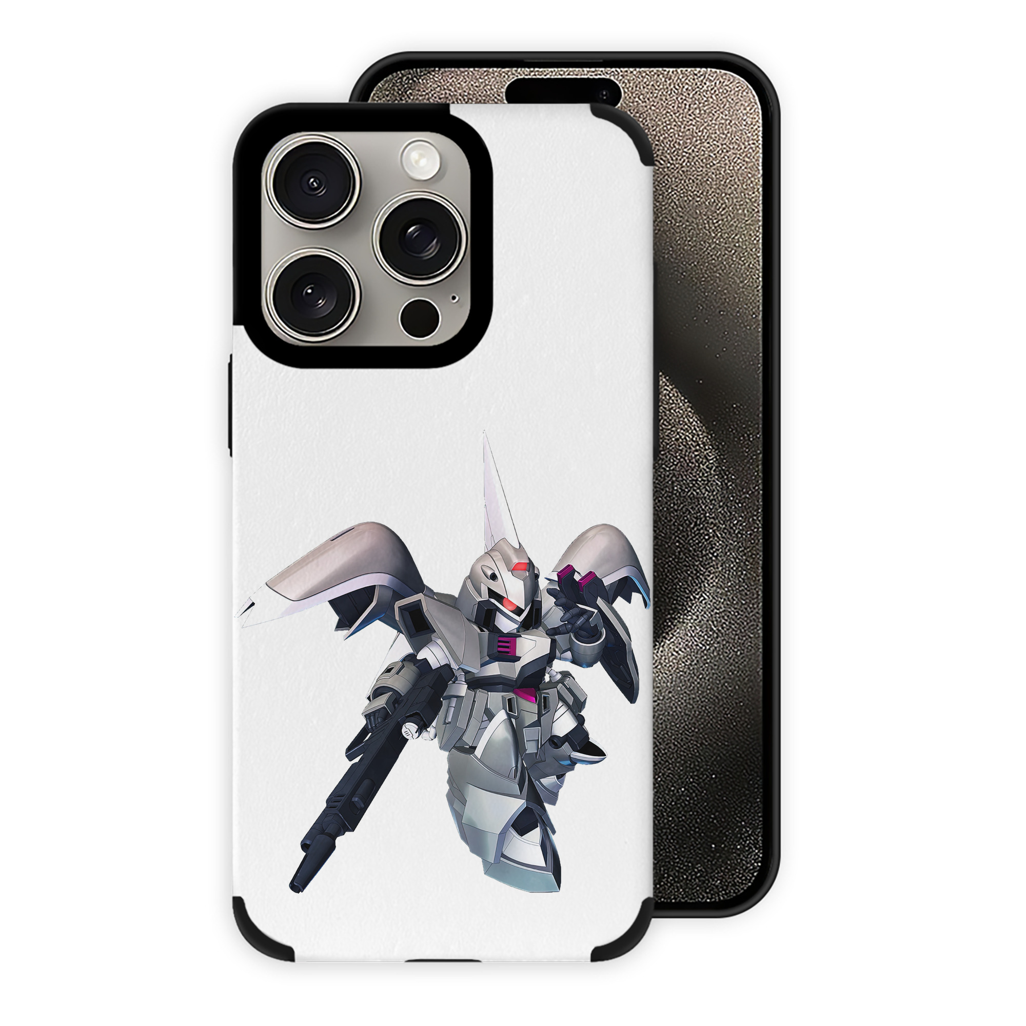 （画像用） 機動戦士ガンダム Mobile Suit Gundam 【iPhone15ProMax対応】 PUレザー スマホケース 耐衝撃＆黄変防止