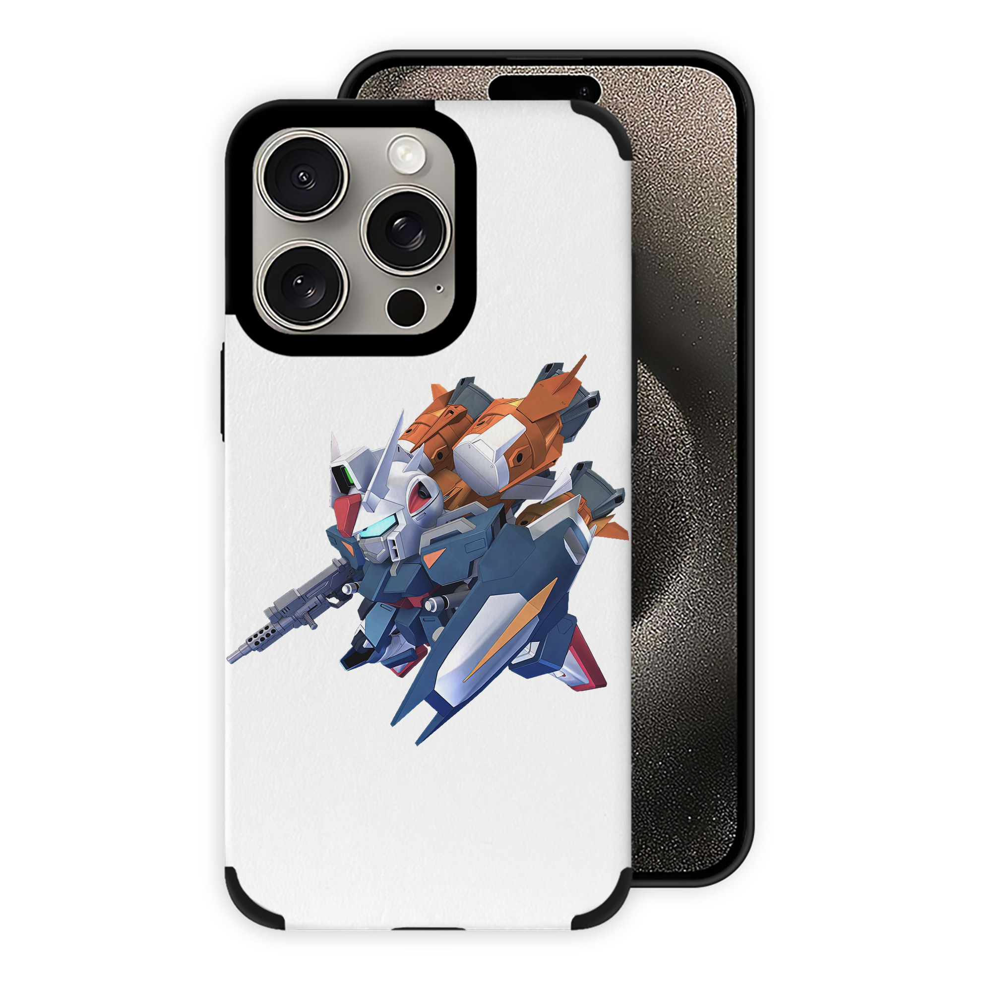 （画像用） 機動戦士ガンダム Mobile Suit Gundam 【iPhone15ProMax対応】 PUレザー スマホケース 耐衝撃＆黄変防止