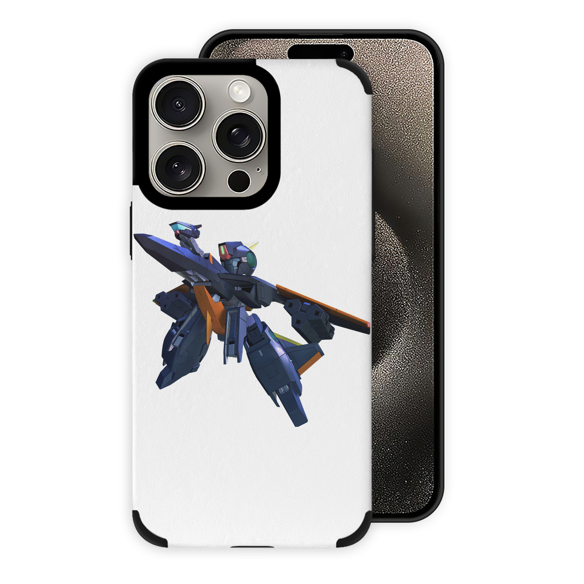（画像用） 機動戦士ガンダム Mobile Suit Gundam 【iPhone15ProMax対応】 PUレザー スマホケース 耐衝撃＆黄変防止