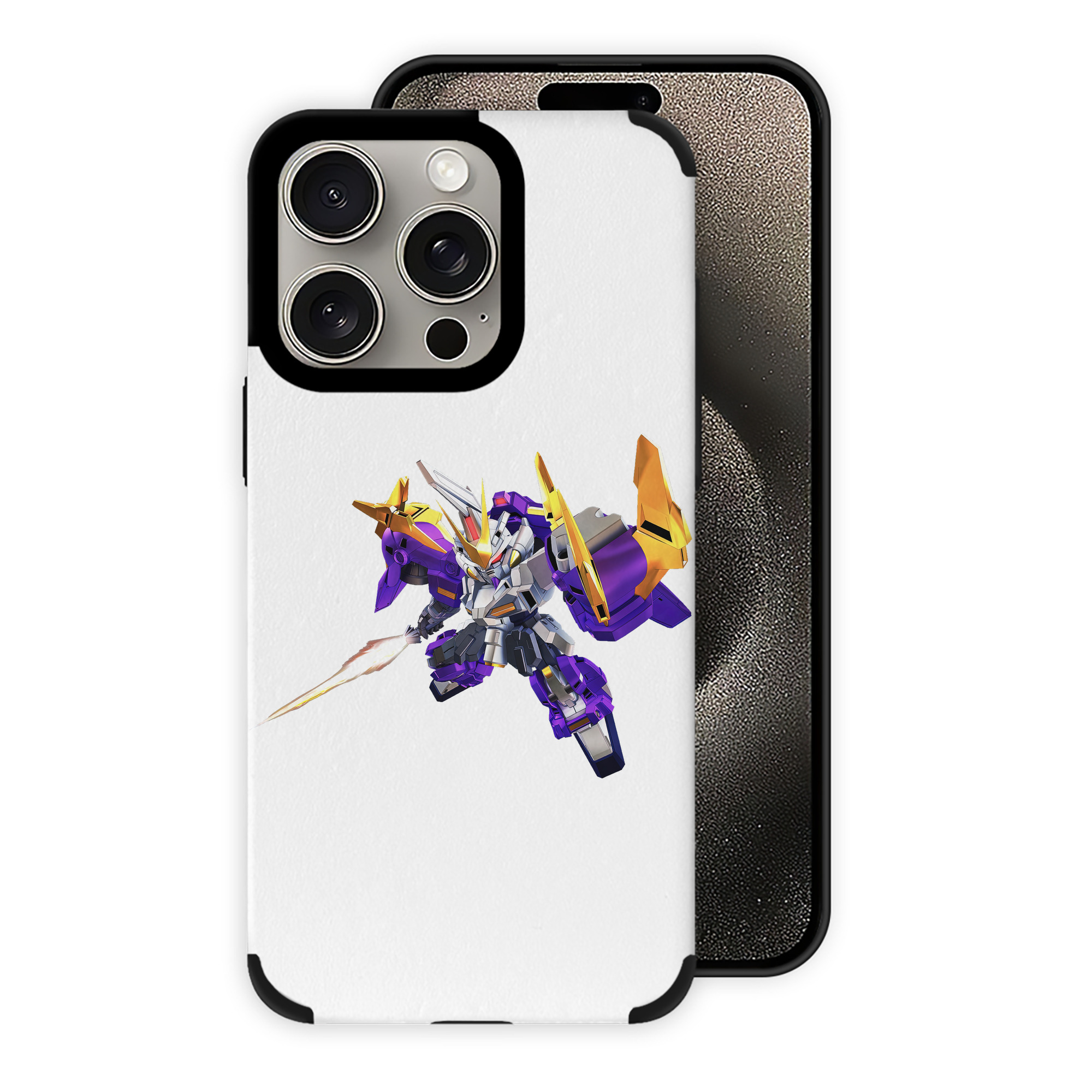 （画像用） 機動戦士ガンダム Mobile Suit Gundam 【iPhone15ProMax対応】 PUレザー スマホケース 耐衝撃＆黄変防止