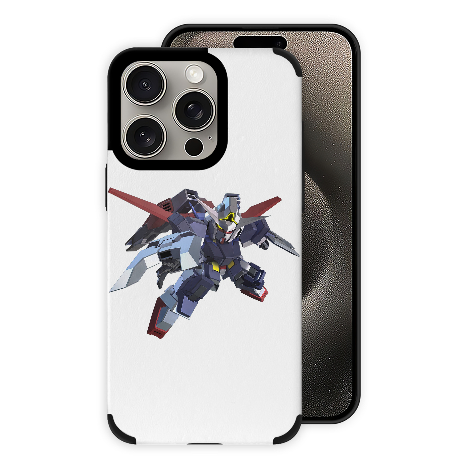 （画像用） 機動戦士ガンダム Mobile Suit Gundam 【iPhone15ProMax対応】 PUレザー スマホケース 耐衝撃＆黄変防止