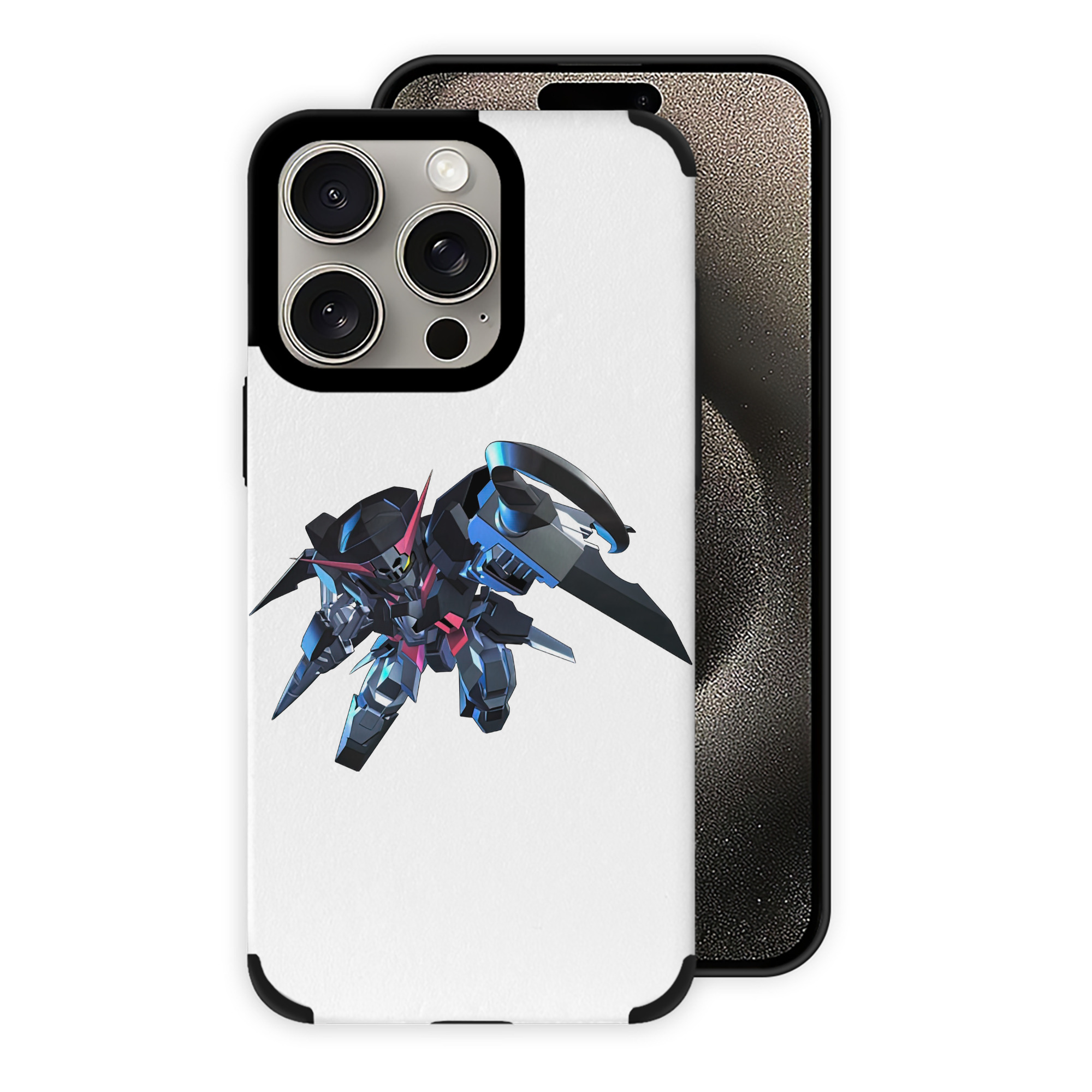 （画像用） 機動戦士ガンダム Mobile Suit Gundam 【iPhone15ProMax対応】 PUレザー スマホケース 耐衝撃＆黄変防止