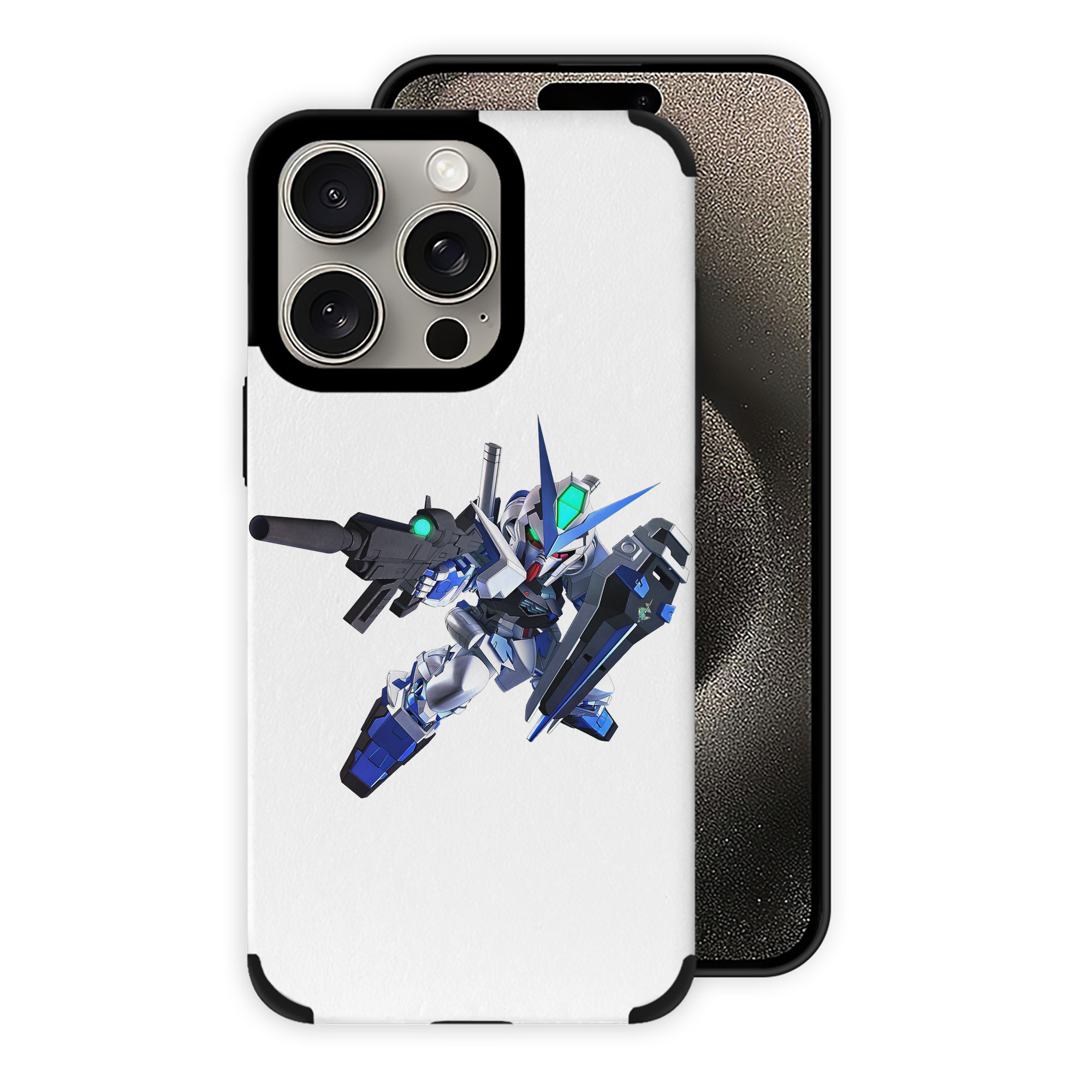 （画像用） 機動戦士ガンダム Mobile Suit Gundam 【iPhone15ProMax対応】 PUレザー スマホケース 耐衝撃＆黄変防止