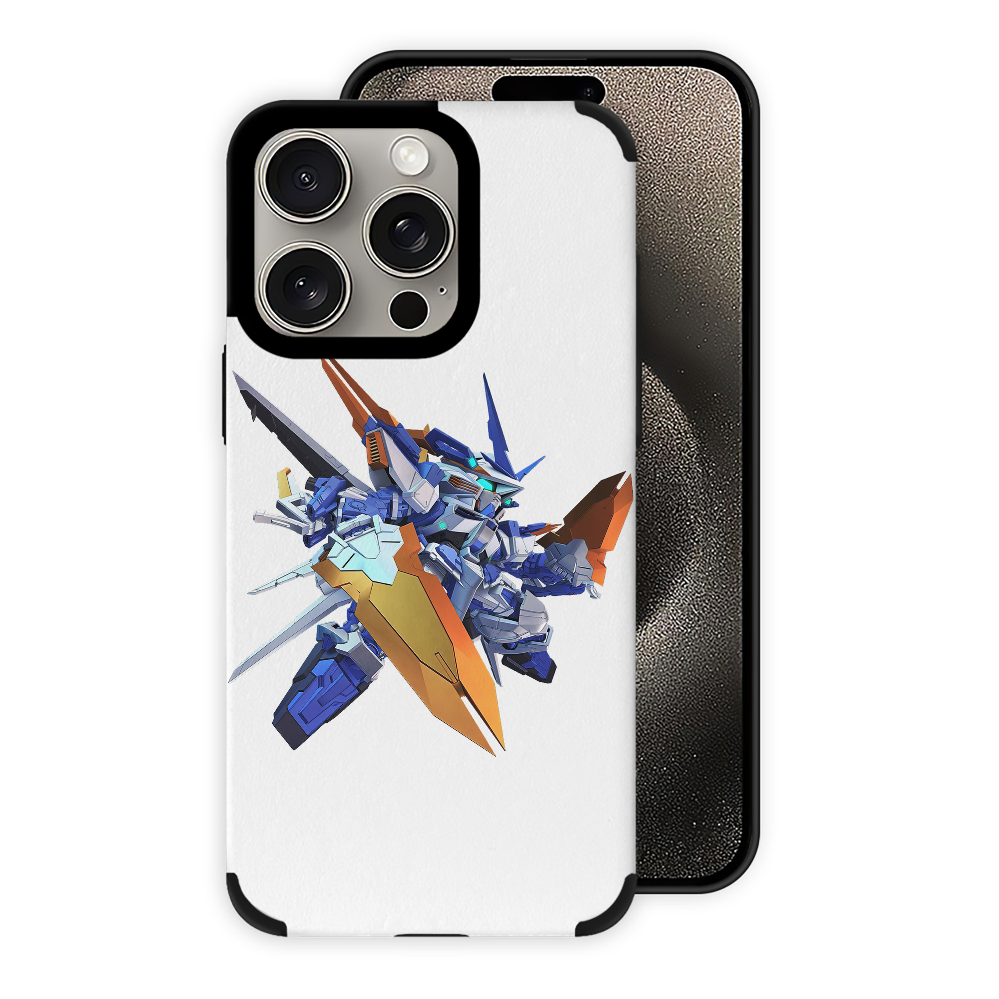 （画像用） 機動戦士ガンダム Mobile Suit Gundam 【iPhone15ProMax対応】 PUレザー スマホケース 耐衝撃＆黄変防止
