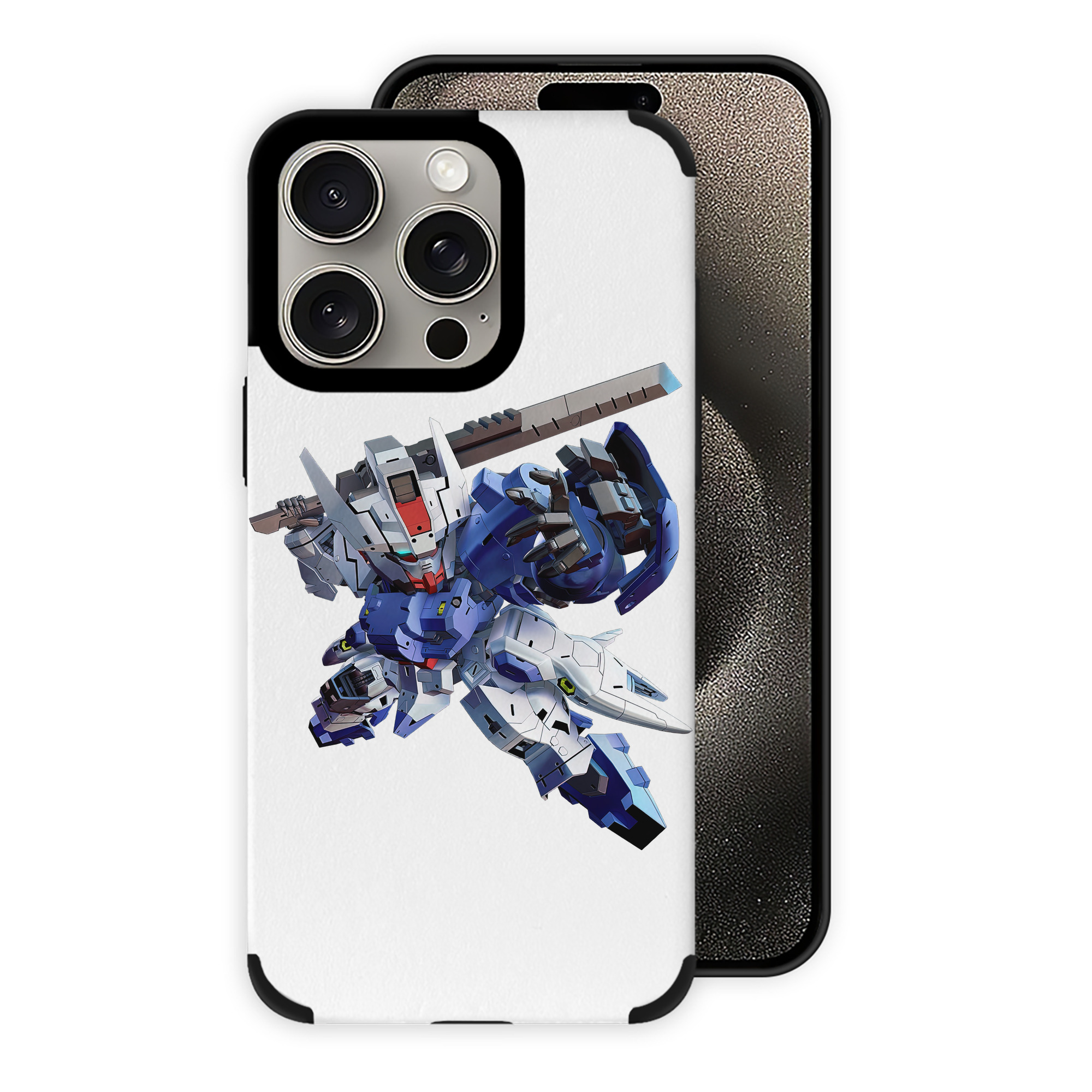 （画像用） 機動戦士ガンダム Mobile Suit Gundam 【iPhone15ProMax対応】 PUレザー スマホケース 耐衝撃＆黄変防止
