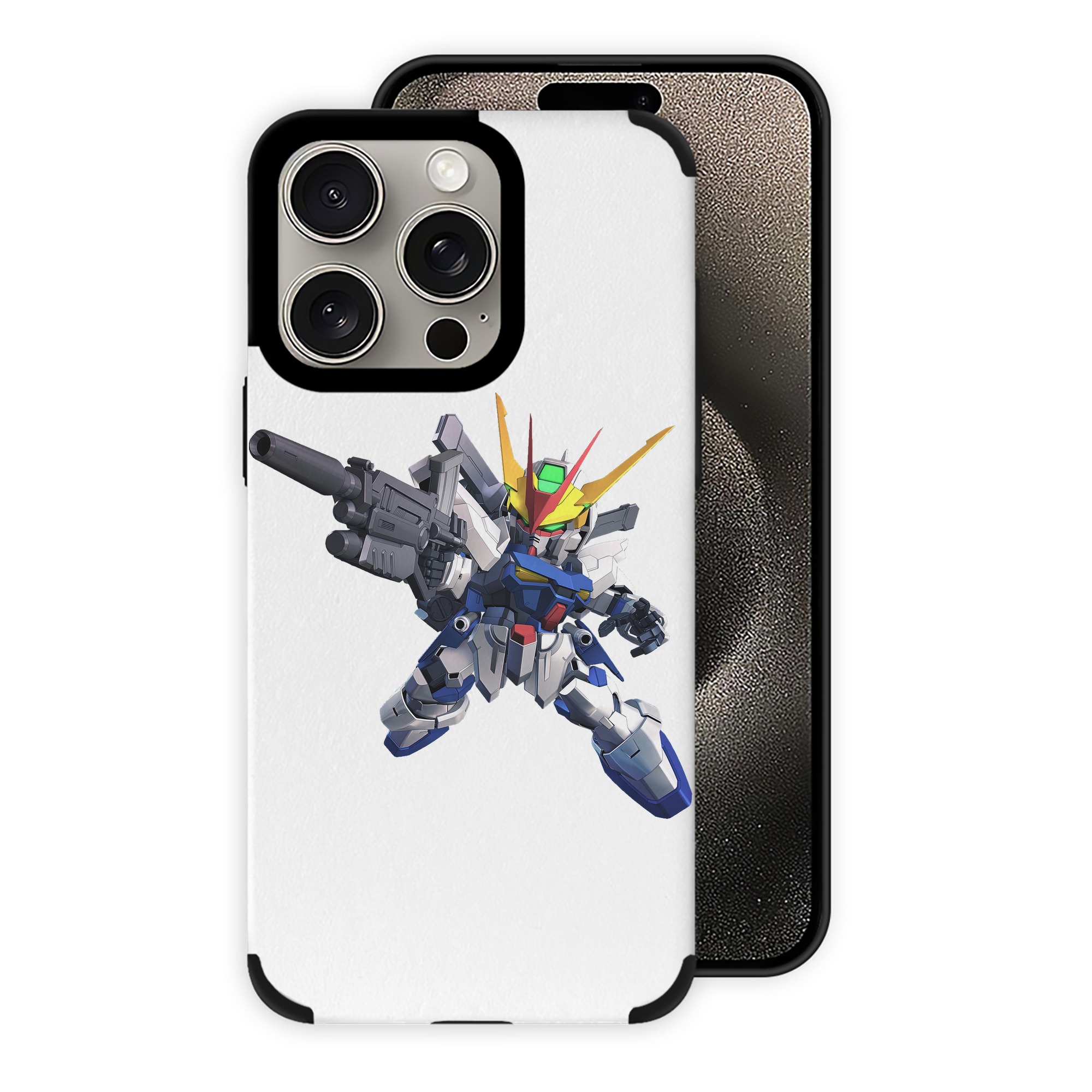 （画像用） 機動戦士ガンダム Mobile Suit Gundam 【iPhone15ProMax対応】 PUレザー スマホケース 耐衝撃＆黄変防止