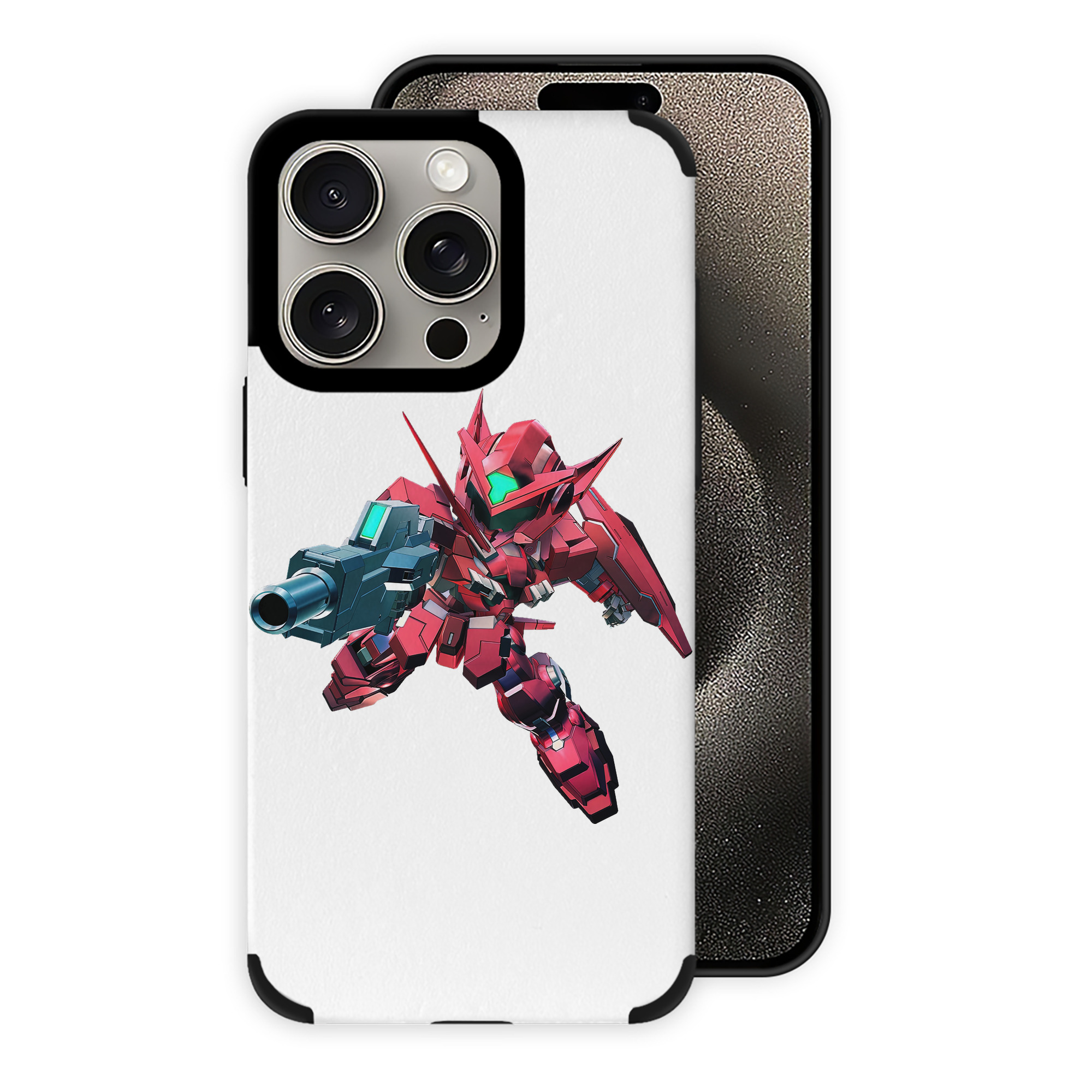 （画像用） 機動戦士ガンダム Mobile Suit Gundam 【iPhone15ProMax対応】 PUレザー スマホケース 耐衝撃＆黄変防止