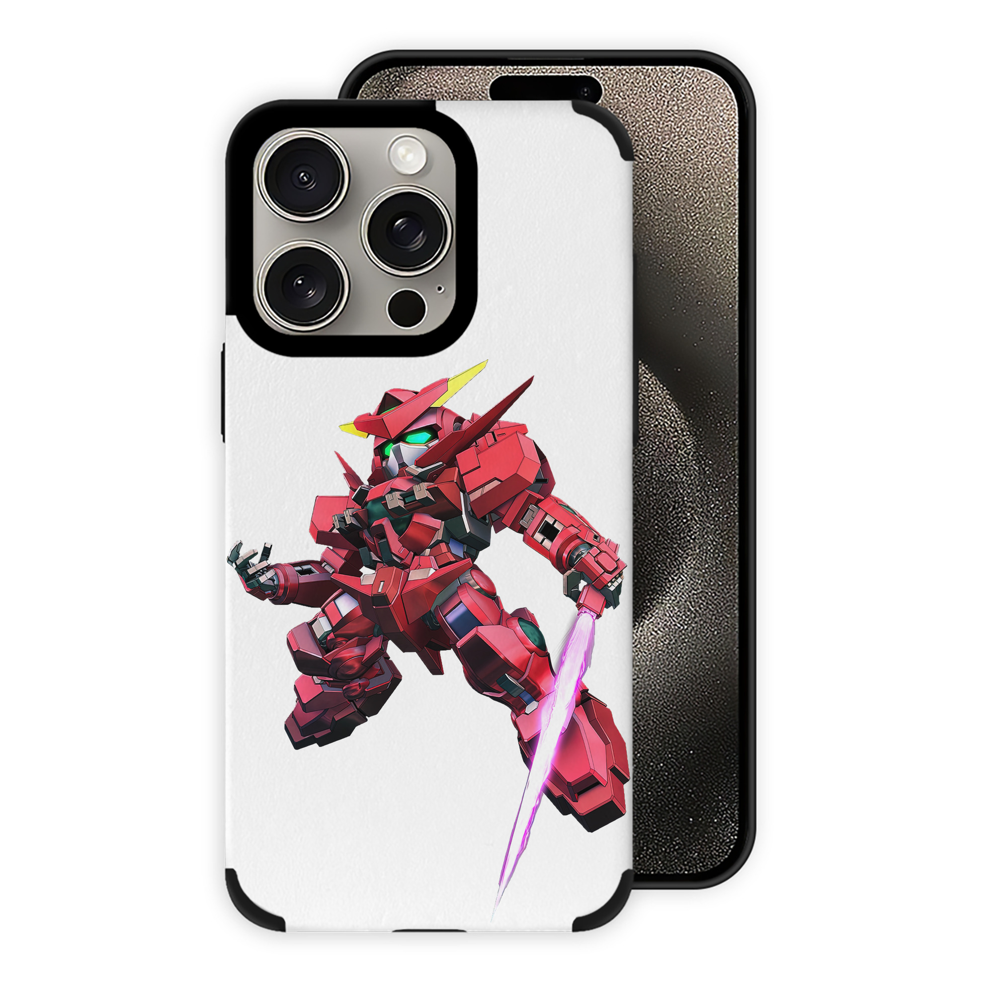 （画像用） 機動戦士ガンダム Mobile Suit Gundam 【iPhone15ProMax対応】 PUレザー スマホケース 耐衝撃＆黄変防止