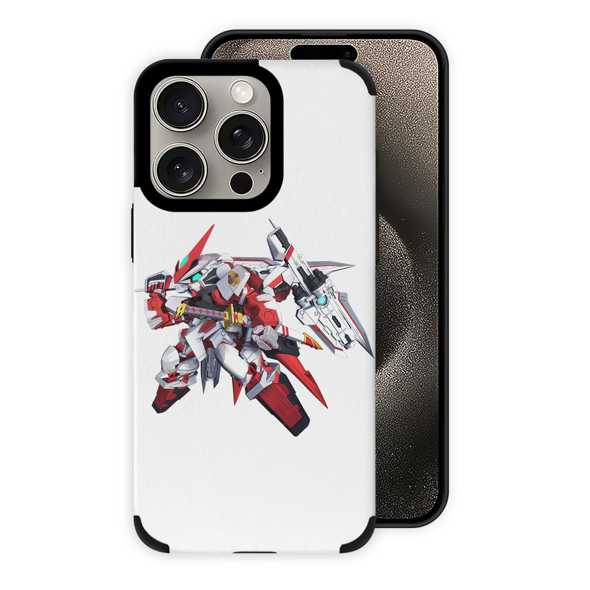（画像用） 機動戦士ガンダム Mobile Suit Gundam 【iPhone15ProMax対応】 PUレザー スマホケース 耐衝撃＆黄変防止