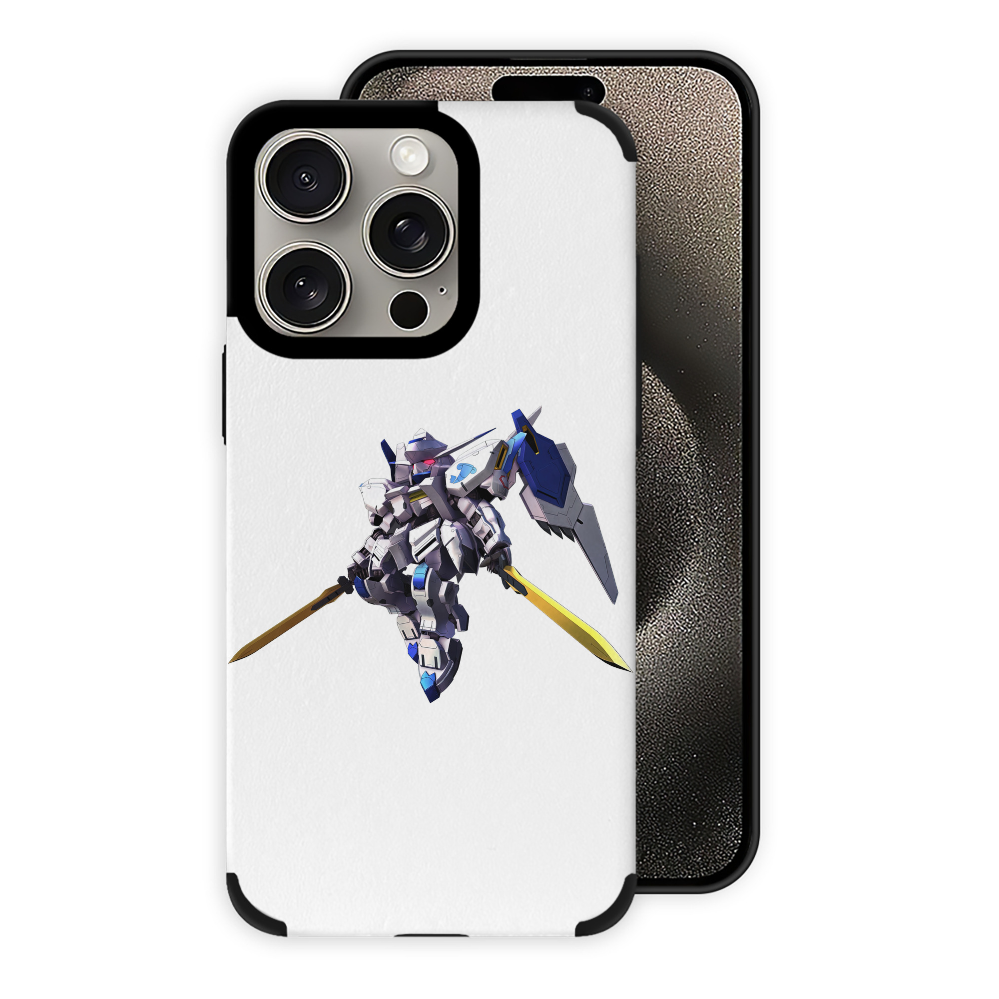 （画像用） 機動戦士ガンダム Mobile Suit Gundam 【iPhone15ProMax対応】 PUレザー スマホケース 耐衝撃＆黄変防止