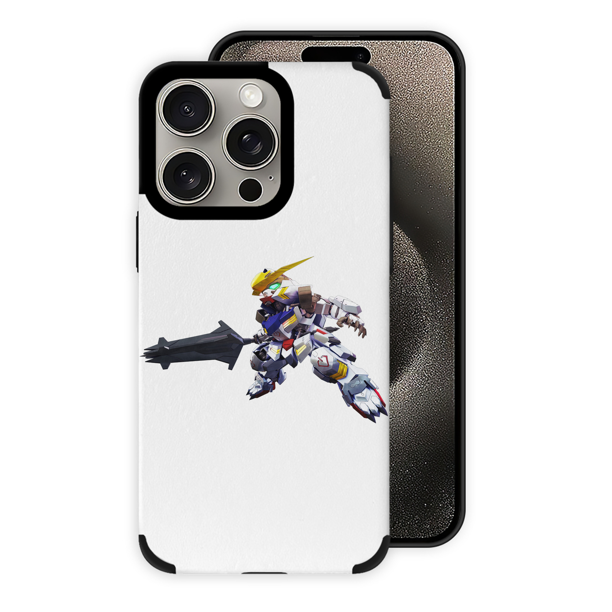 （画像用） 機動戦士ガンダム Mobile Suit Gundam 【iPhone15ProMax対応】 PUレザー スマホケース 耐衝撃＆黄変防止