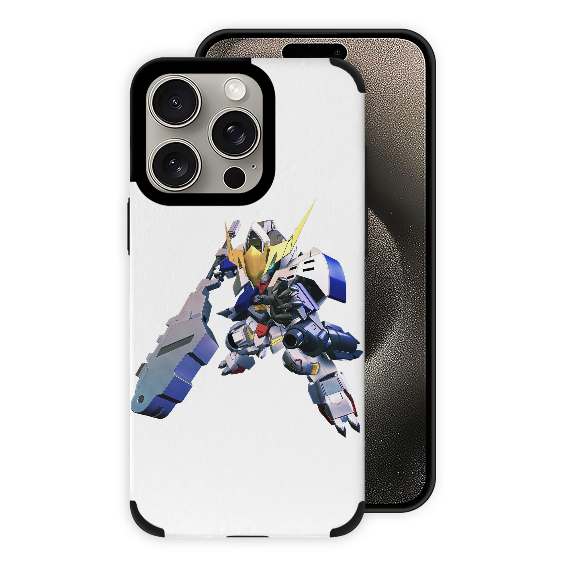 （画像用） 機動戦士ガンダム Mobile Suit Gundam 【iPhone15ProMax対応】 PUレザー スマホケース 耐衝撃＆黄変防止