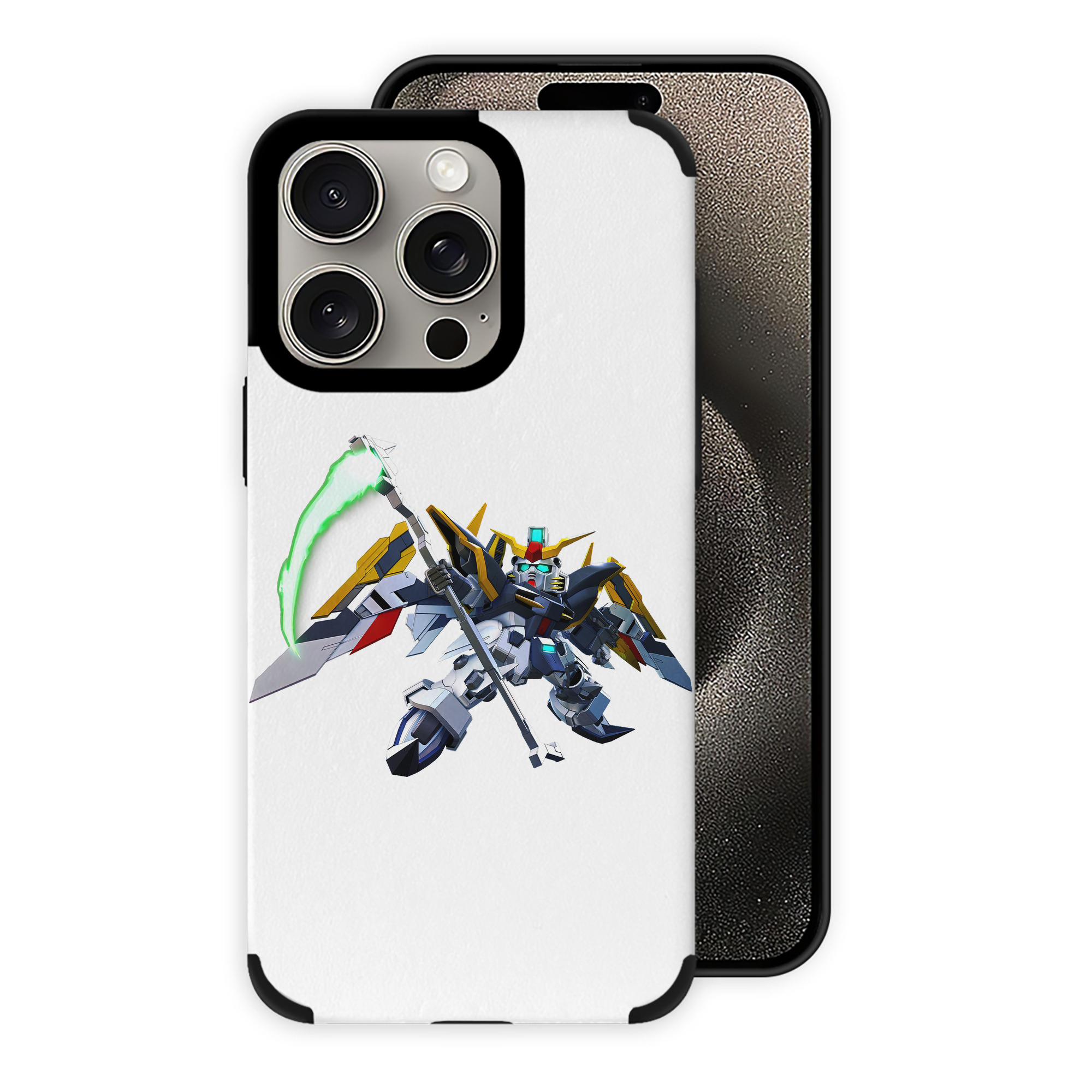 （画像用） 機動戦士ガンダム Mobile Suit Gundam 【iPhone15ProMax対応】 PUレザー スマホケース 耐衝撃＆黄変防止
