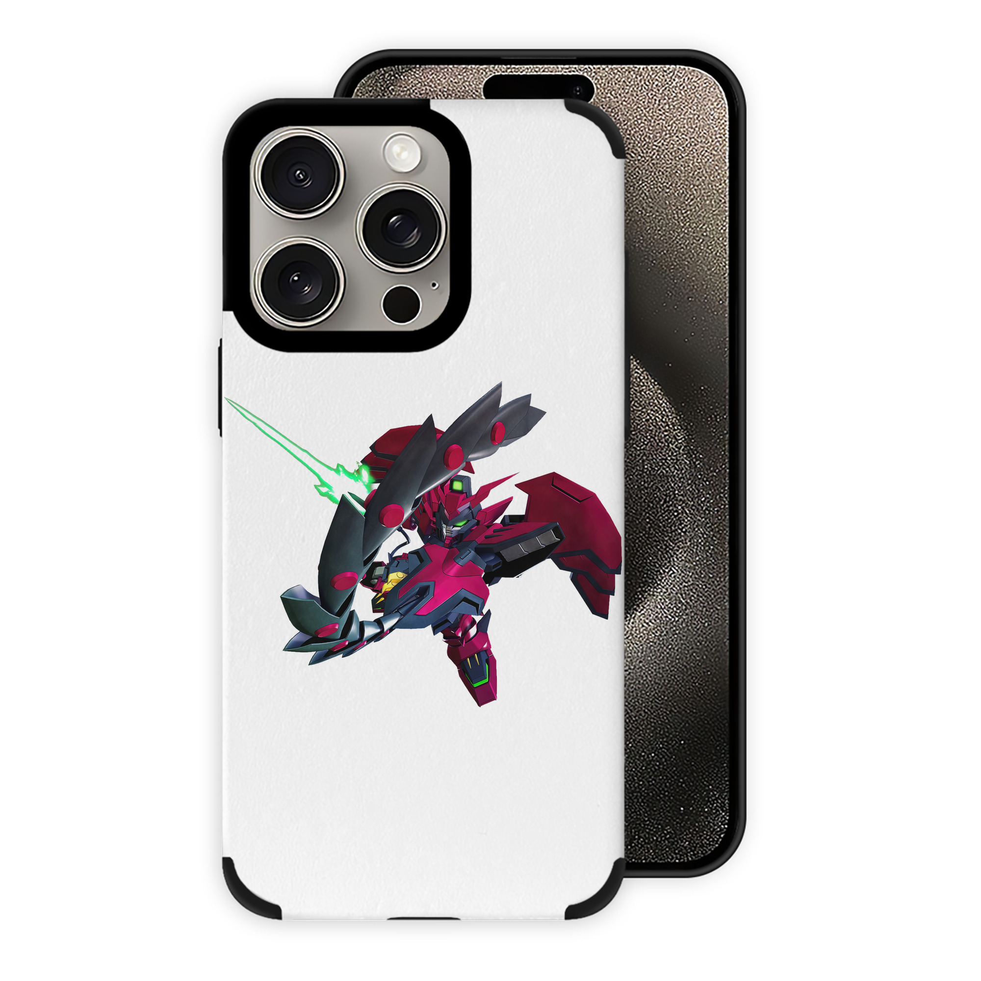（画像用） 機動戦士ガンダム Mobile Suit Gundam 【iPhone15ProMax対応】 PUレザー スマホケース 耐衝撃＆黄変防止