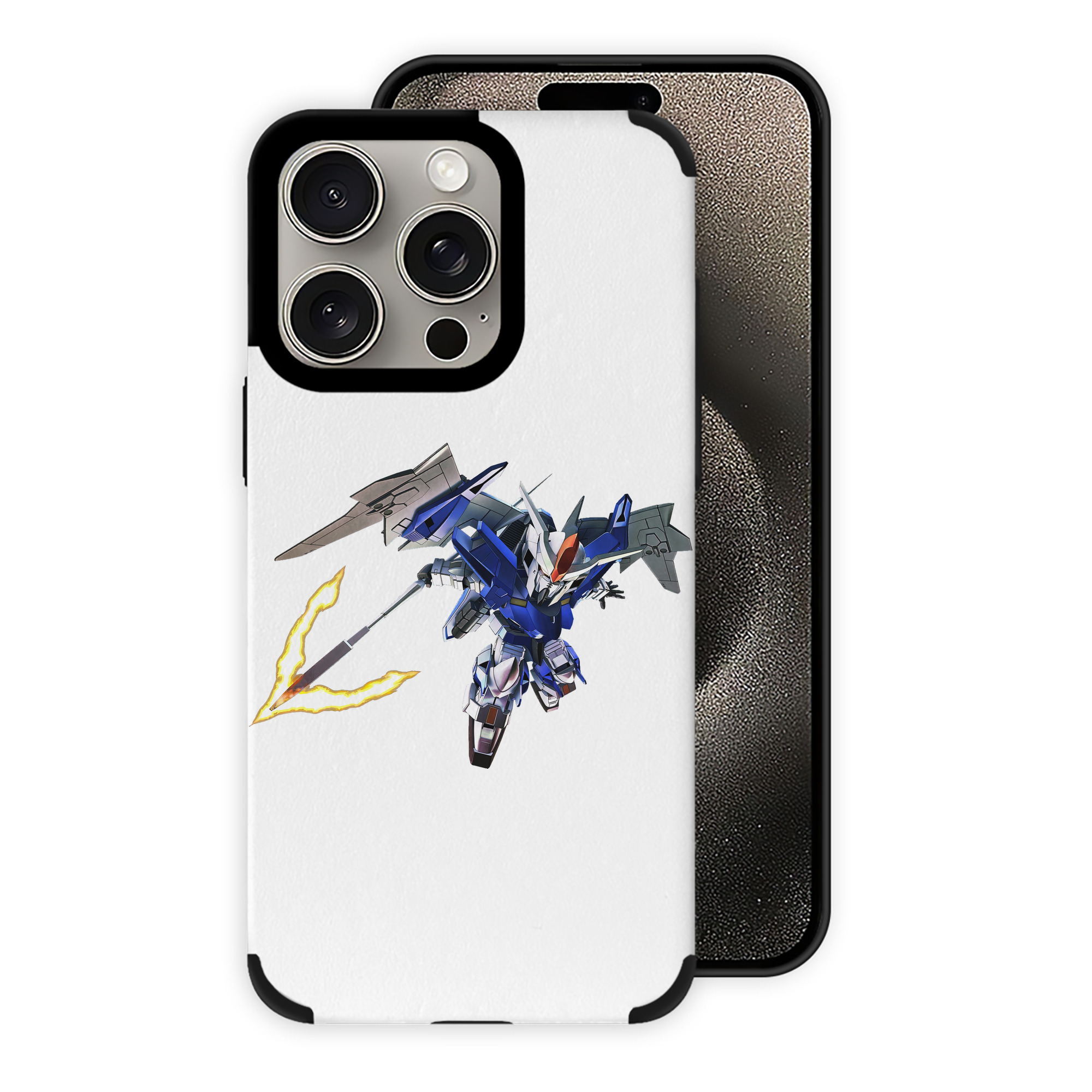 （画像用） 機動戦士ガンダム Mobile Suit Gundam 【iPhone15ProMax対応】 PUレザー スマホケース 耐衝撃＆黄変防止