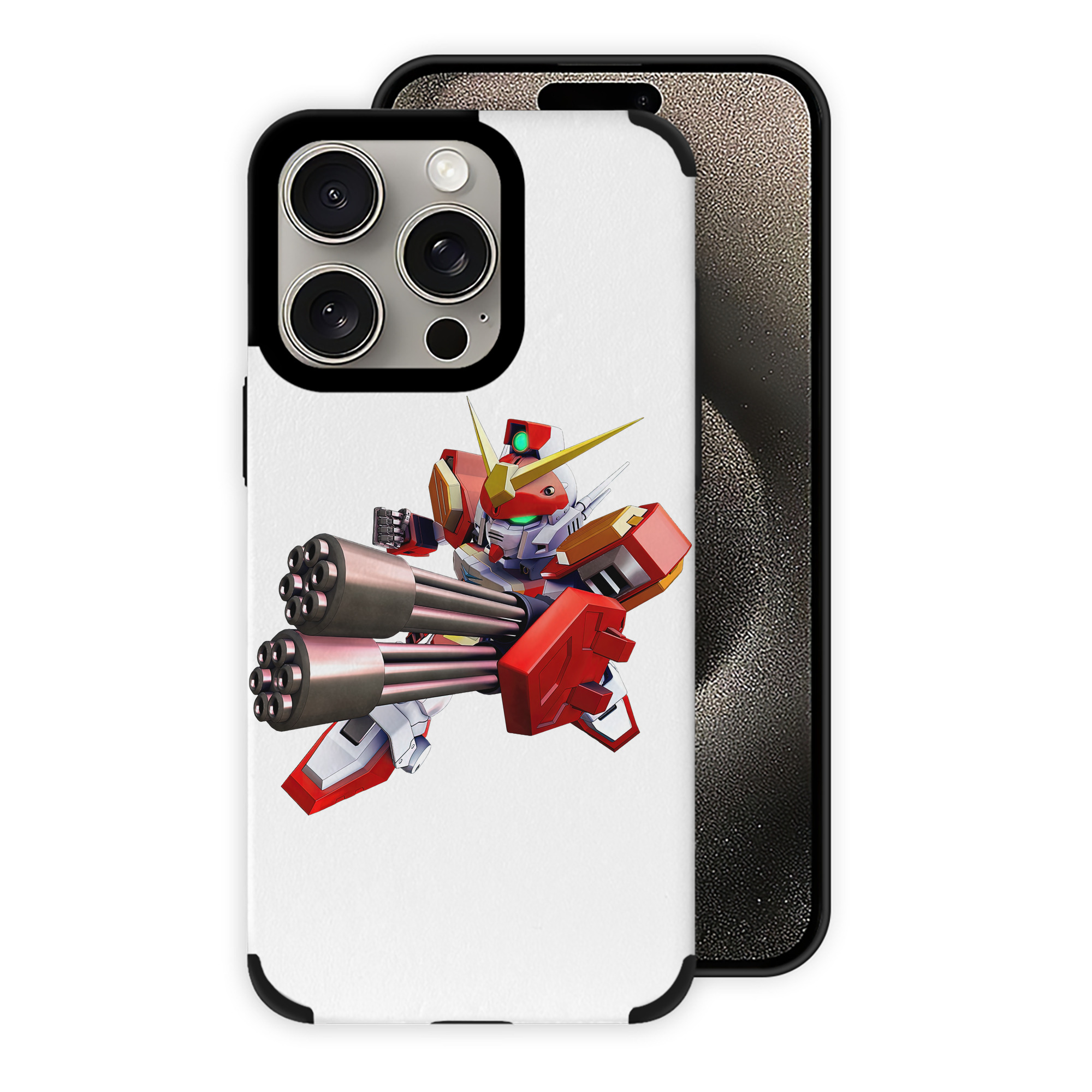 （画像用） 機動戦士ガンダム Mobile Suit Gundam 【iPhone15ProMax対応】 PUレザー スマホケース 耐衝撃＆黄変防止