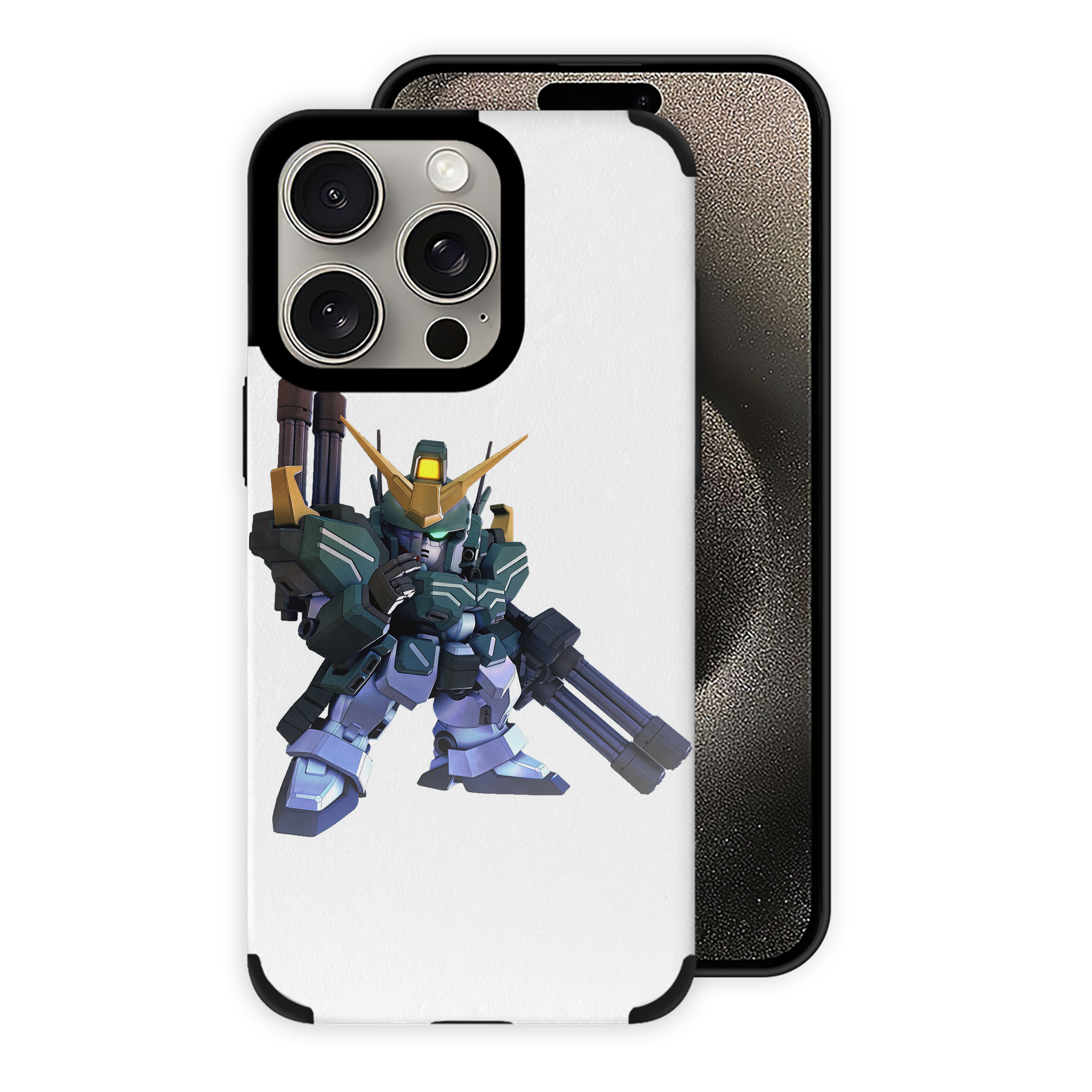 （画像用） 機動戦士ガンダム Mobile Suit Gundam 【iPhone15ProMax対応】 PUレザー スマホケース 耐衝撃＆黄変防止