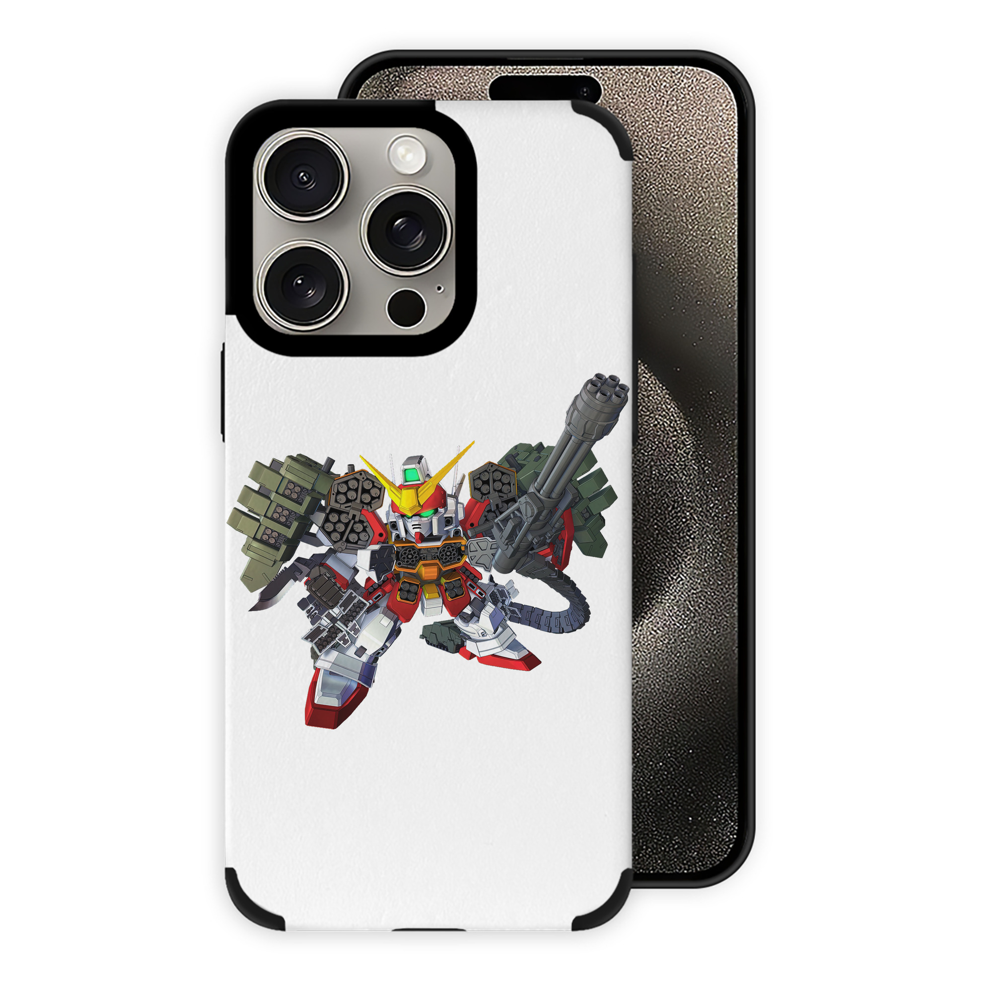 （画像用） 機動戦士ガンダム Mobile Suit Gundam 【iPhone15ProMax対応】 PUレザー スマホケース 耐衝撃＆黄変防止