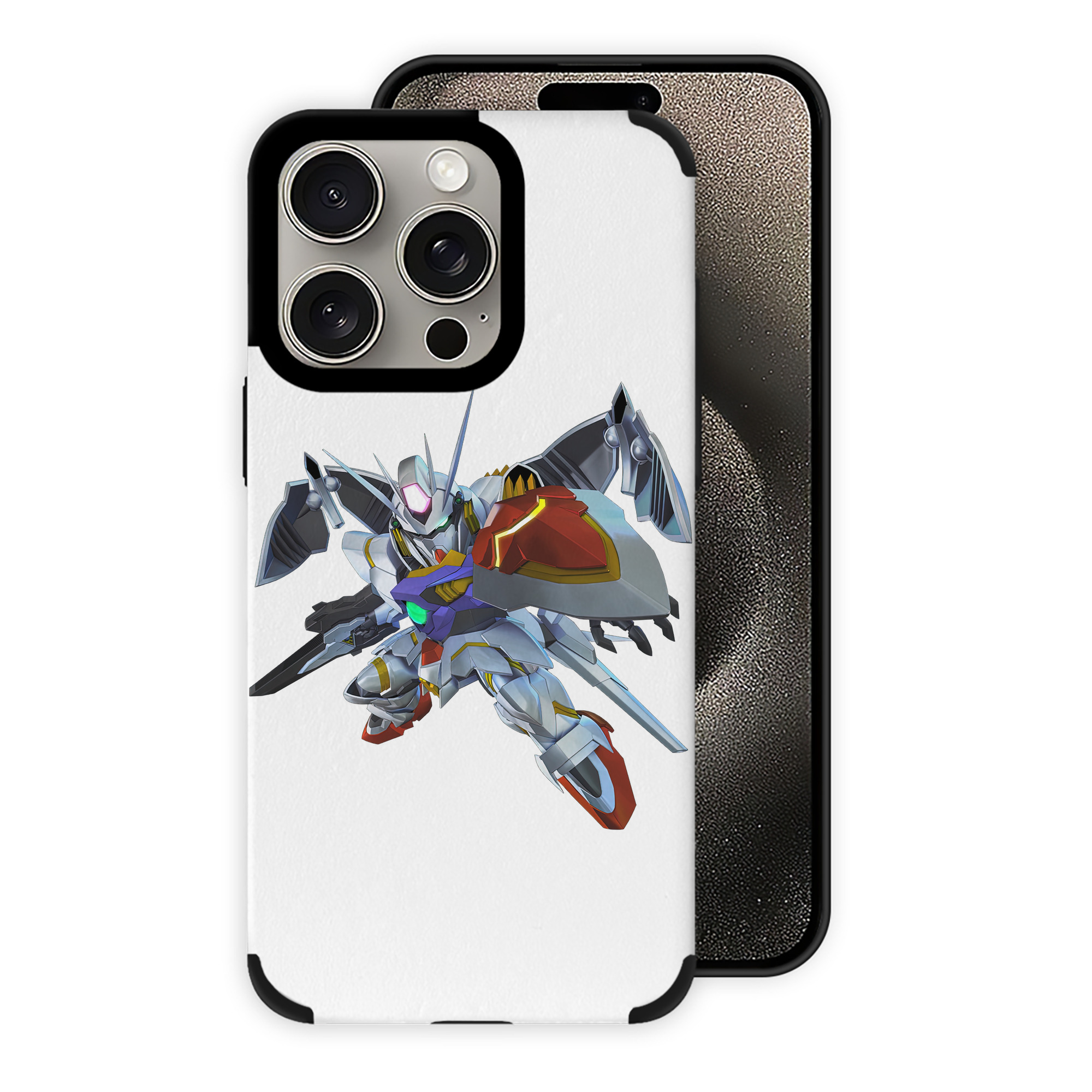 （画像用） 機動戦士ガンダム Mobile Suit Gundam 【iPhone15ProMax対応】 PUレザー スマホケース 耐衝撃＆黄変防止