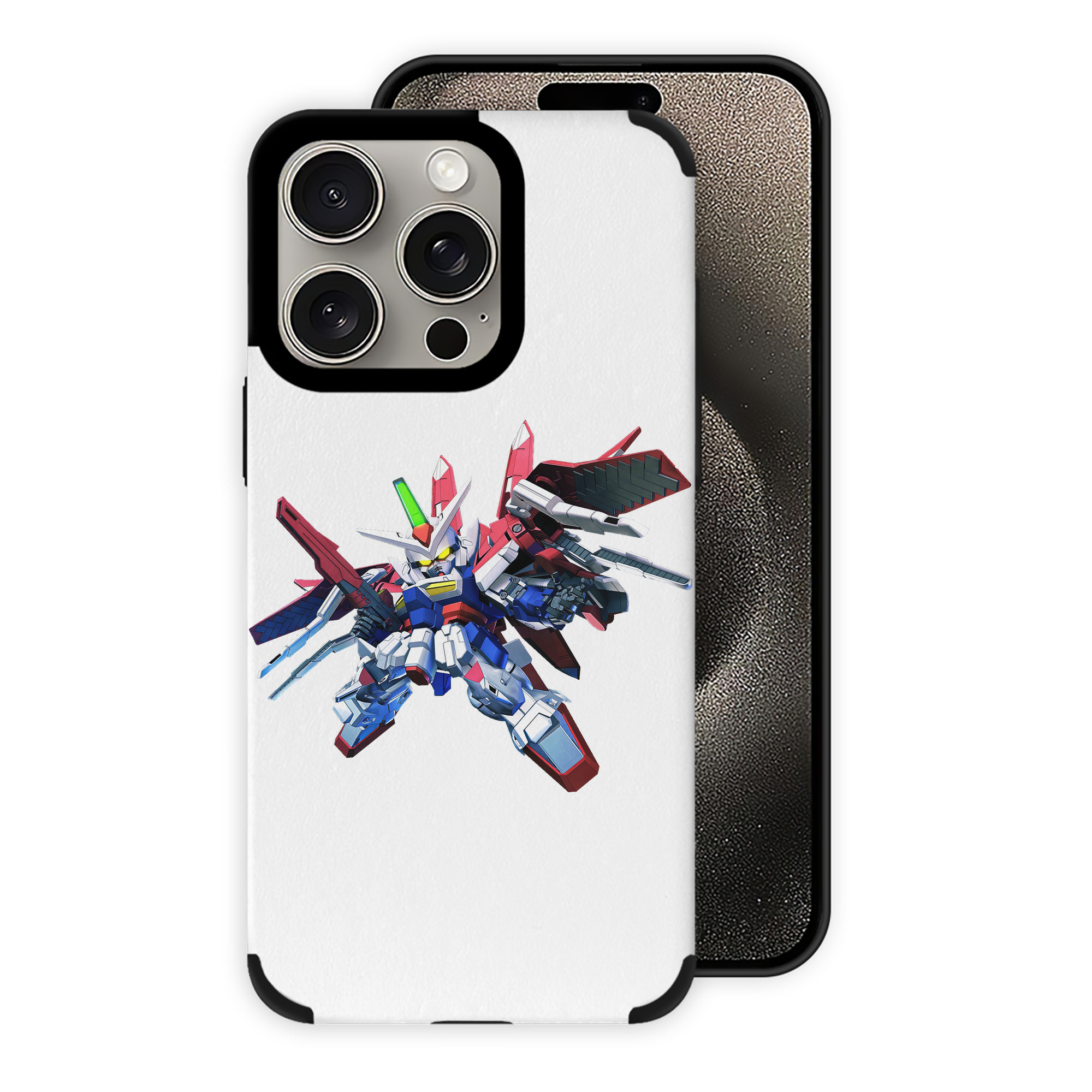 （画像用） 機動戦士ガンダム Mobile Suit Gundam 【iPhone15ProMax対応】 PUレザー スマホケース 耐衝撃＆黄変防止