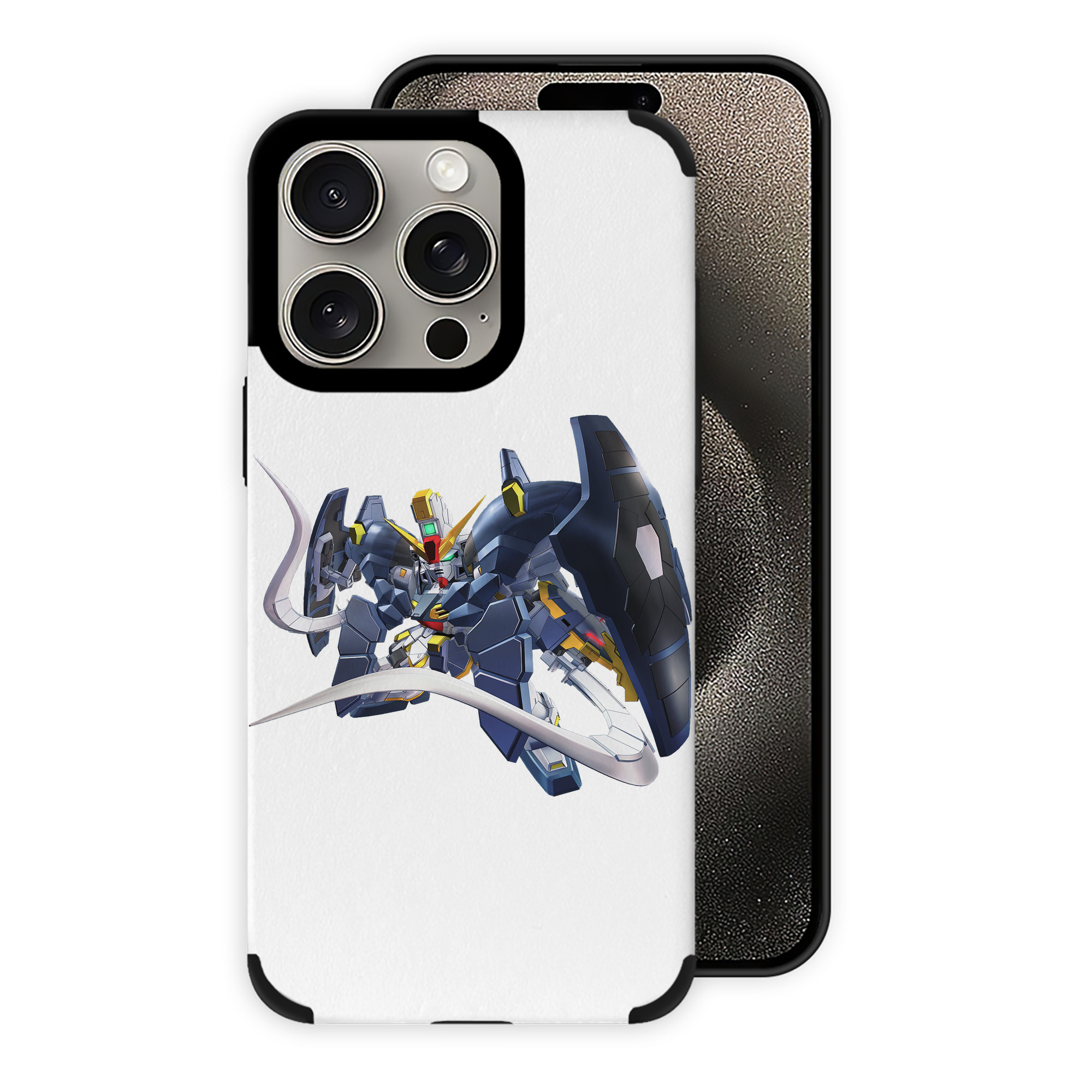 （画像用） 機動戦士ガンダム Mobile Suit Gundam 【iPhone15ProMax対応】 PUレザー スマホケース 耐衝撃＆黄変防止
