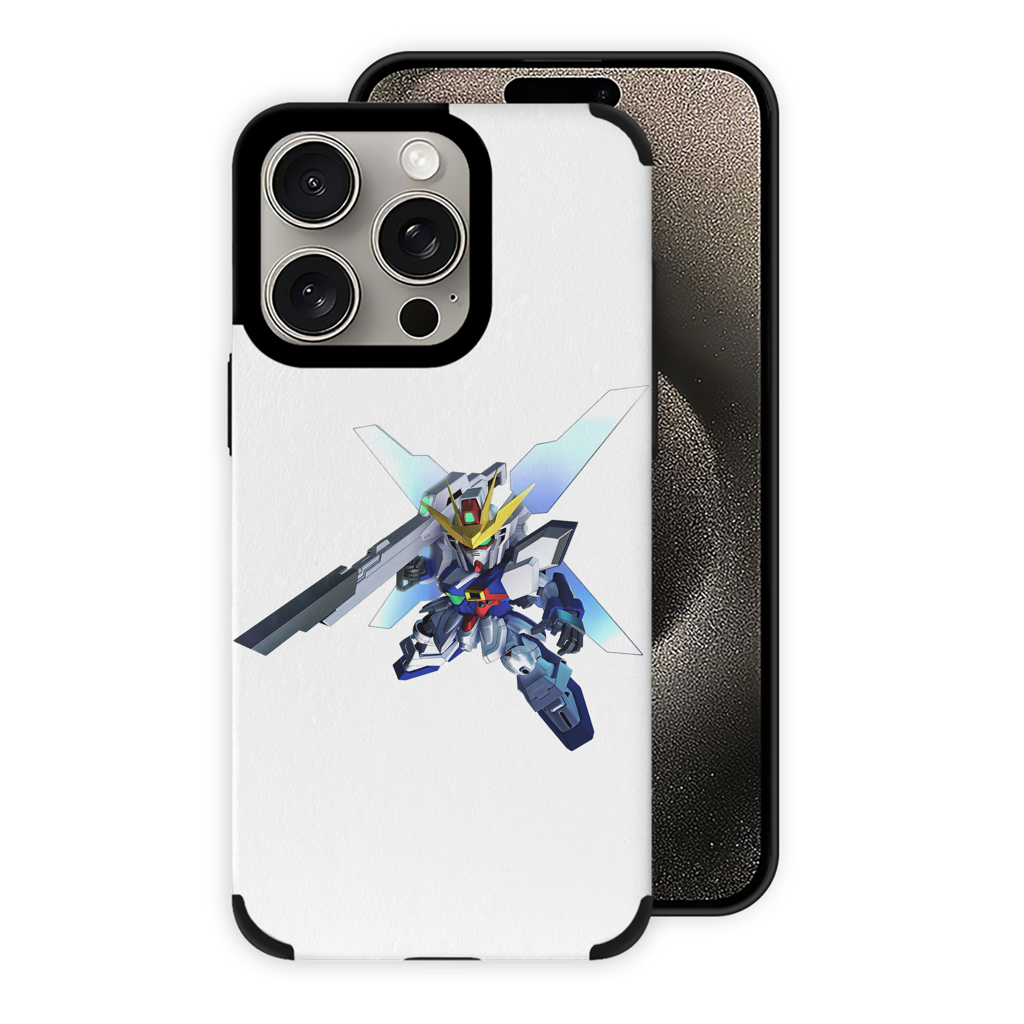 （画像用） 機動戦士ガンダム Mobile Suit Gundam 【iPhone15ProMax対応】 PUレザー スマホケース 耐衝撃＆黄変防止