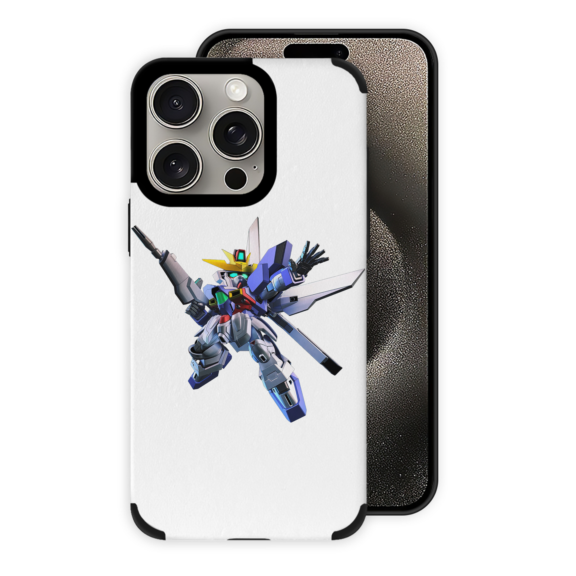 （画像用） 機動戦士ガンダム Mobile Suit Gundam 【iPhone15ProMax対応】 PUレザー スマホケース 耐衝撃＆黄変防止