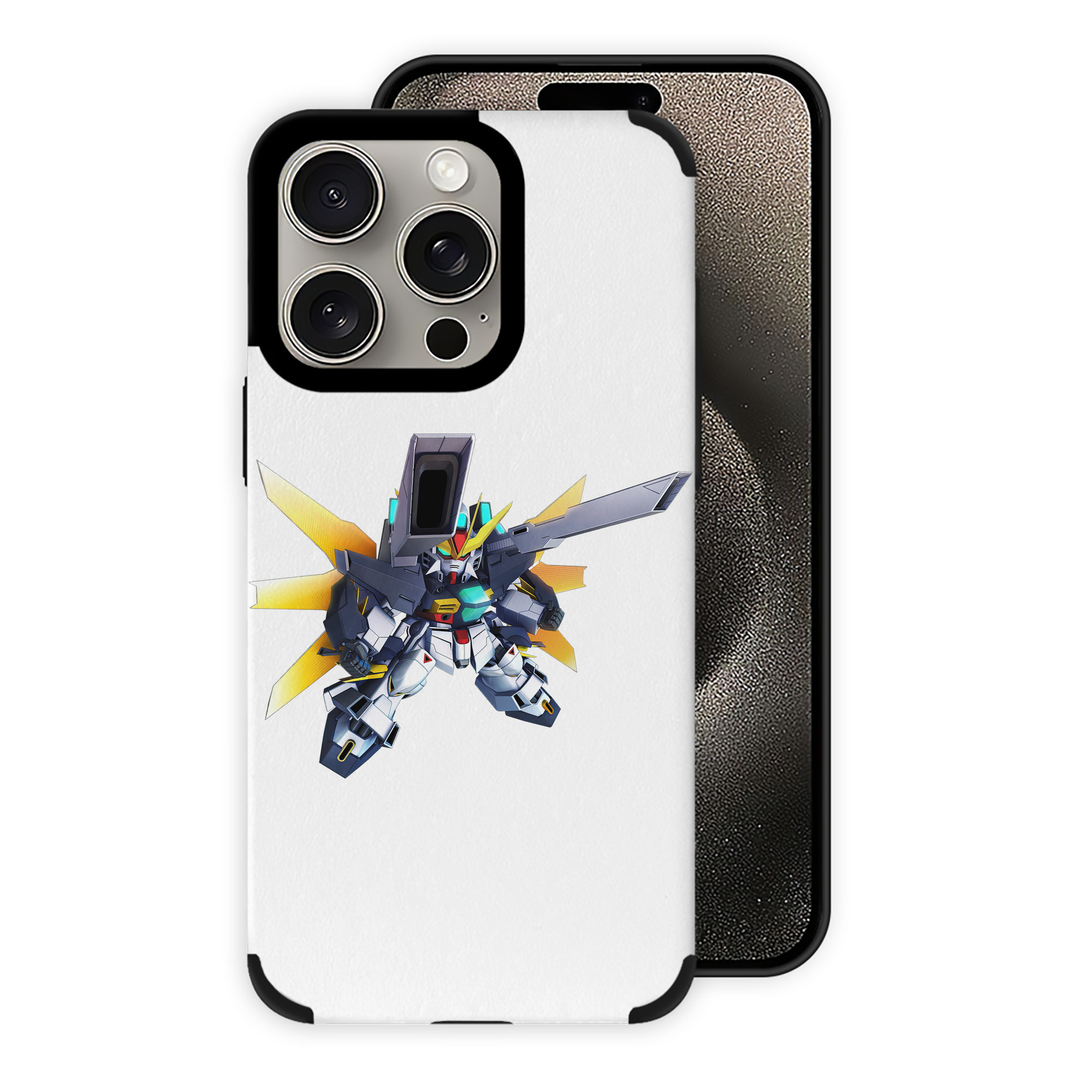 （画像用） 機動戦士ガンダム Mobile Suit Gundam 【iPhone15ProMax対応】 PUレザー スマホケース 耐衝撃＆黄変防止