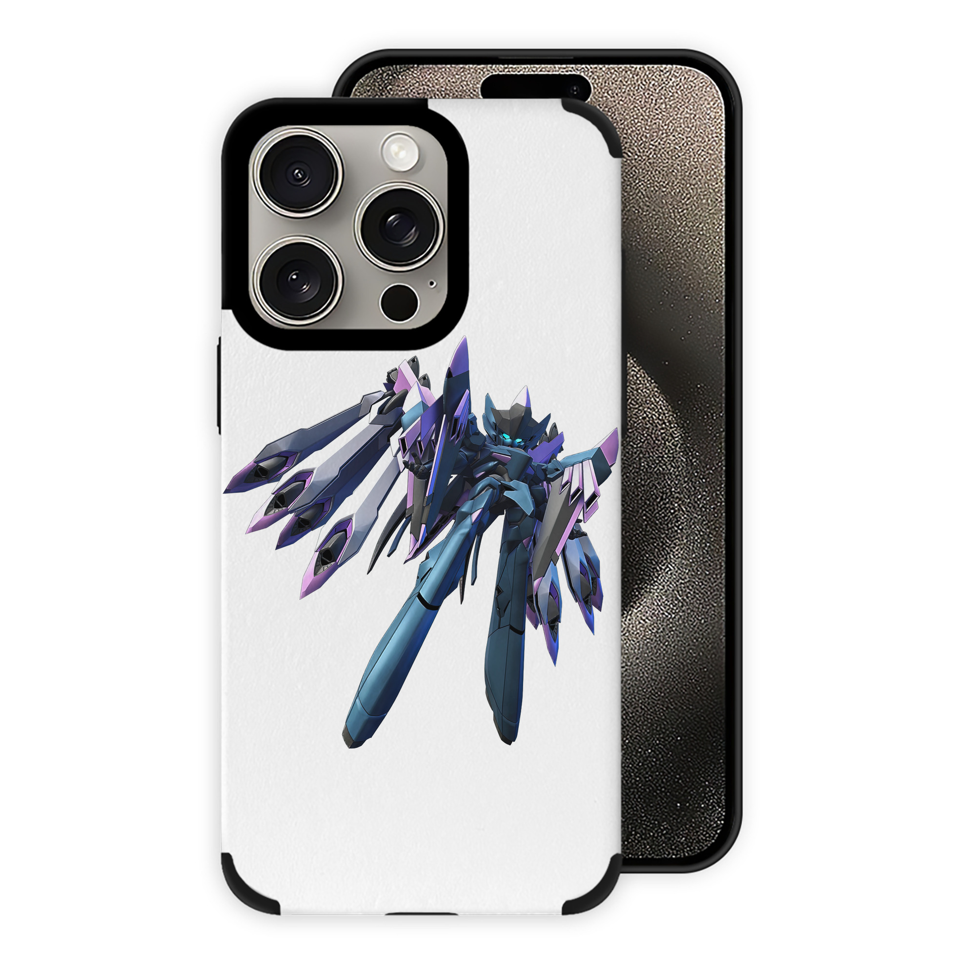 （画像用） 機動戦士ガンダム Mobile Suit Gundam 【iPhone15ProMax対応】 PUレザー スマホケース 耐衝撃＆黄変防止