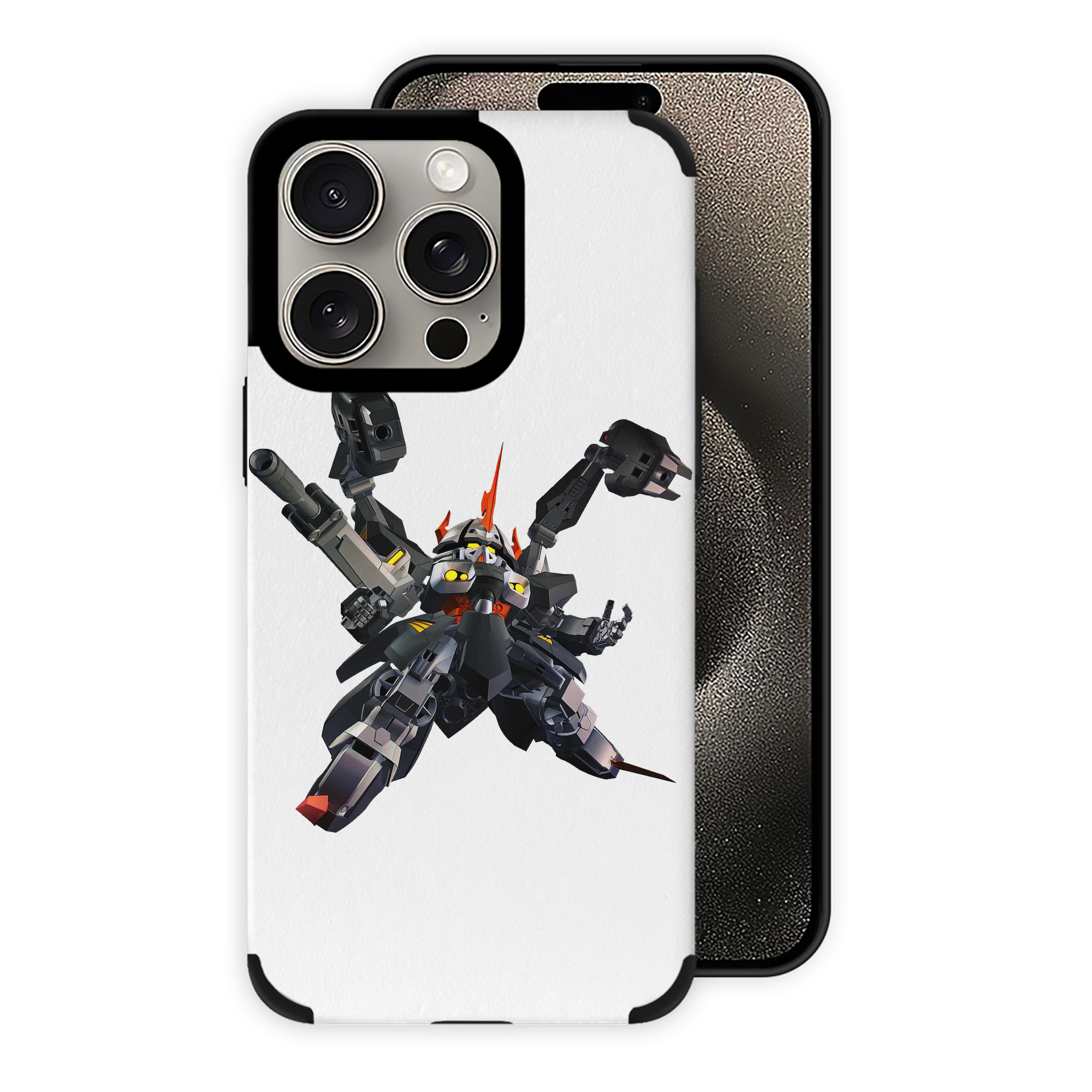 （画像用） 機動戦士ガンダム Mobile Suit Gundam 【iPhone15ProMax対応】 PUレザー スマホケース 耐衝撃＆黄変防止