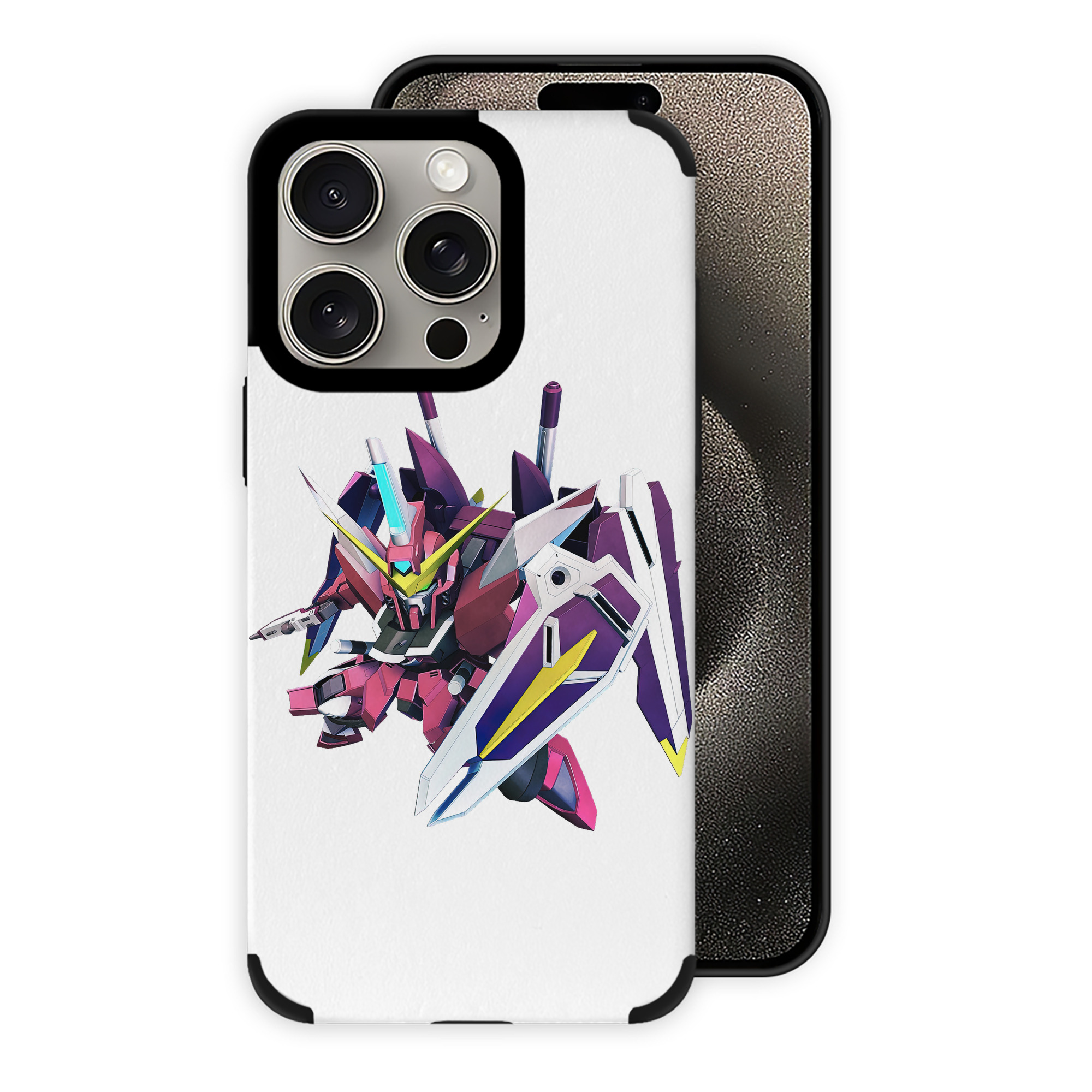 （画像用） 機動戦士ガンダム Mobile Suit Gundam 【iPhone15ProMax対応】 PUレザー スマホケース 耐衝撃＆黄変防止