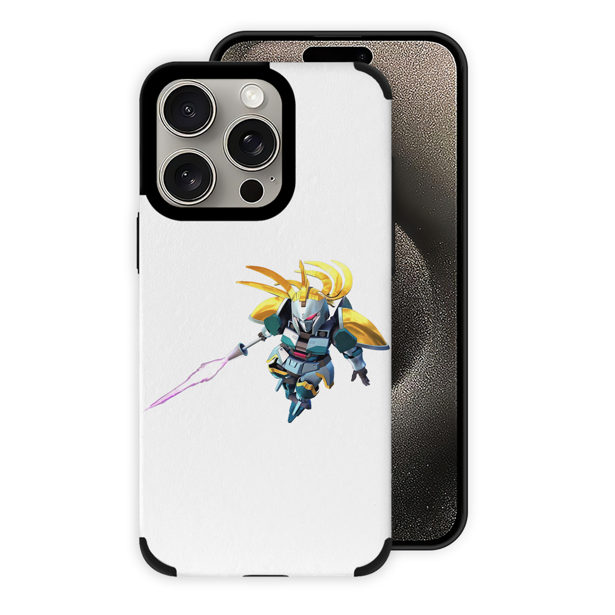 （画像用） 機動戦士ガンダム Mobile Suit Gundam 【iPhone15ProMax対応】 PUレザー スマホケース 耐衝撃＆黄変防止