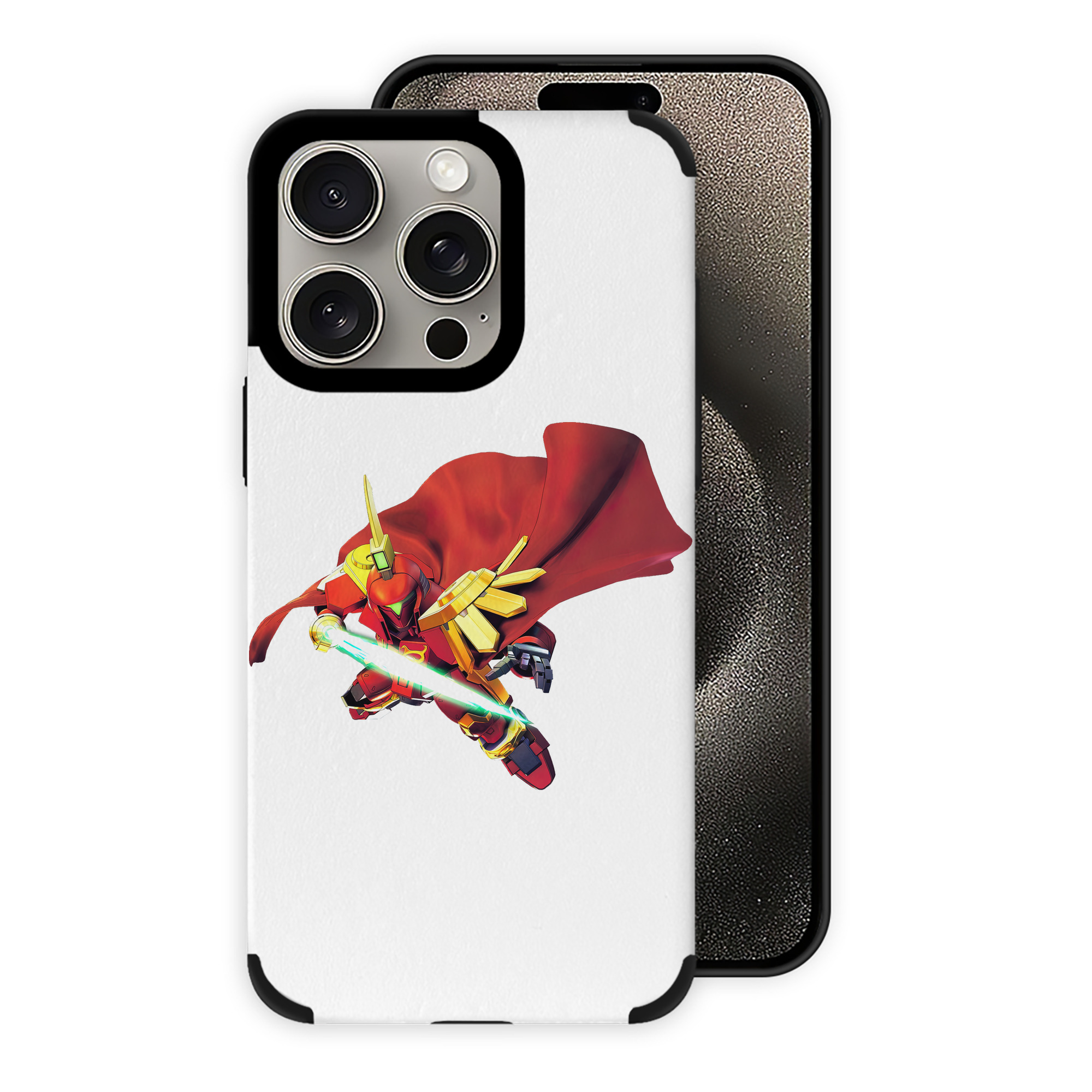 （画像用） 機動戦士ガンダム Mobile Suit Gundam 【iPhone15ProMax対応】 PUレザー スマホケース 耐衝撃＆黄変防止