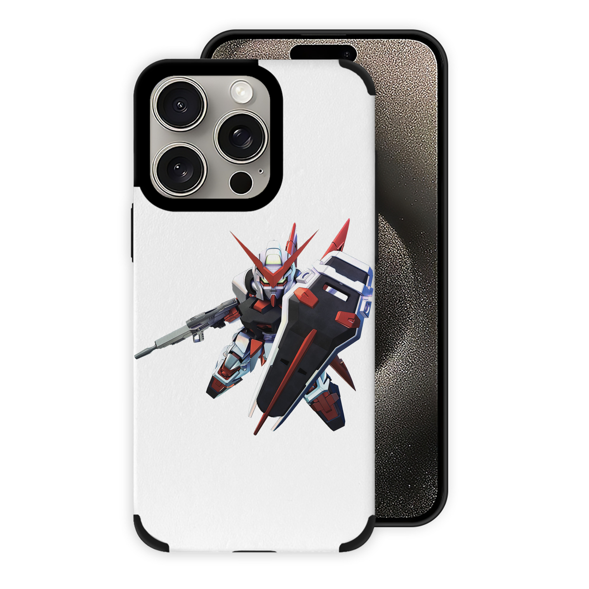 （画像用） 機動戦士ガンダム Mobile Suit Gundam 【iPhone15ProMax対応】 PUレザー スマホケース 耐衝撃＆黄変防止