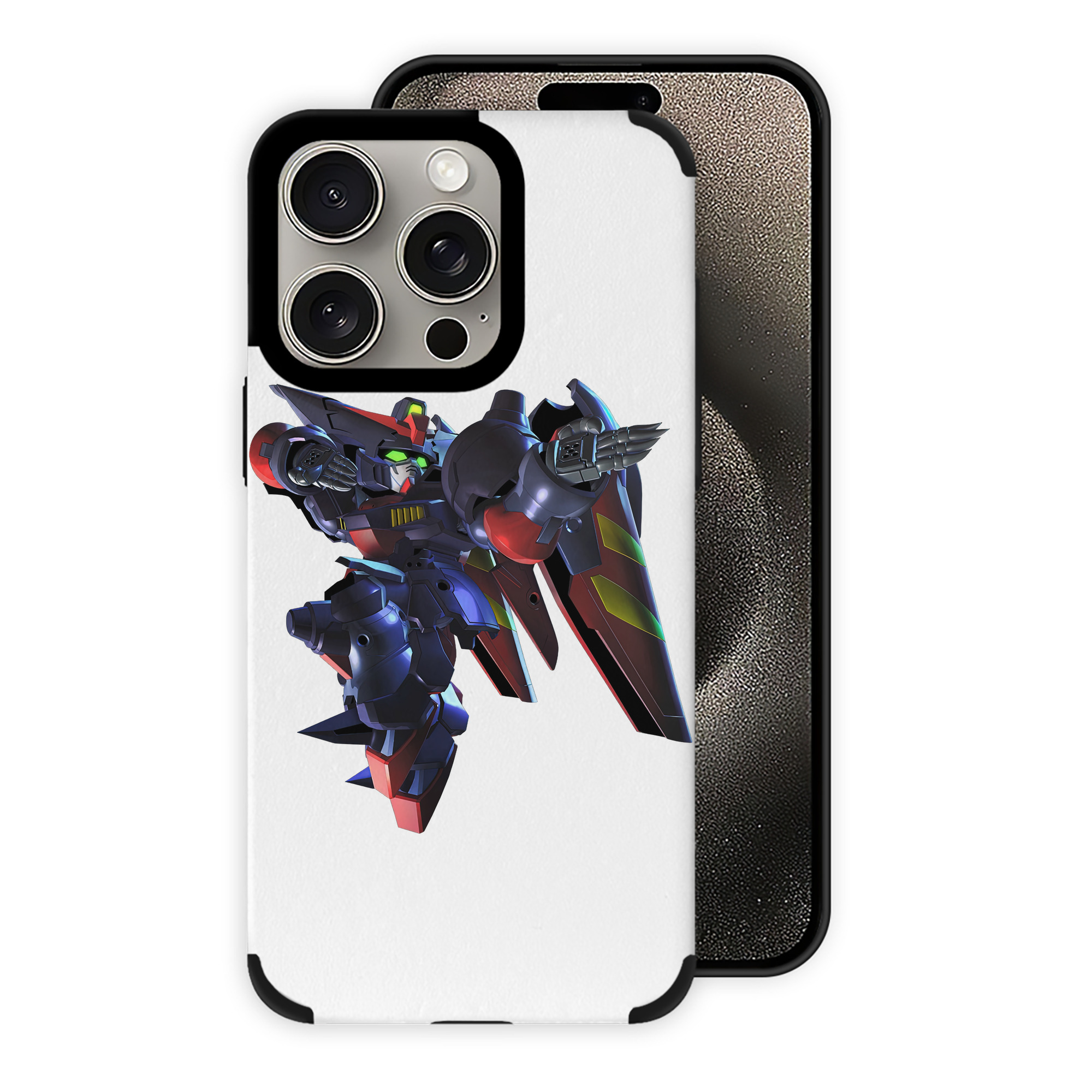 （画像用） 機動戦士ガンダム Mobile Suit Gundam 【iPhone15ProMax対応】 PUレザー スマホケース 耐衝撃＆黄変防止