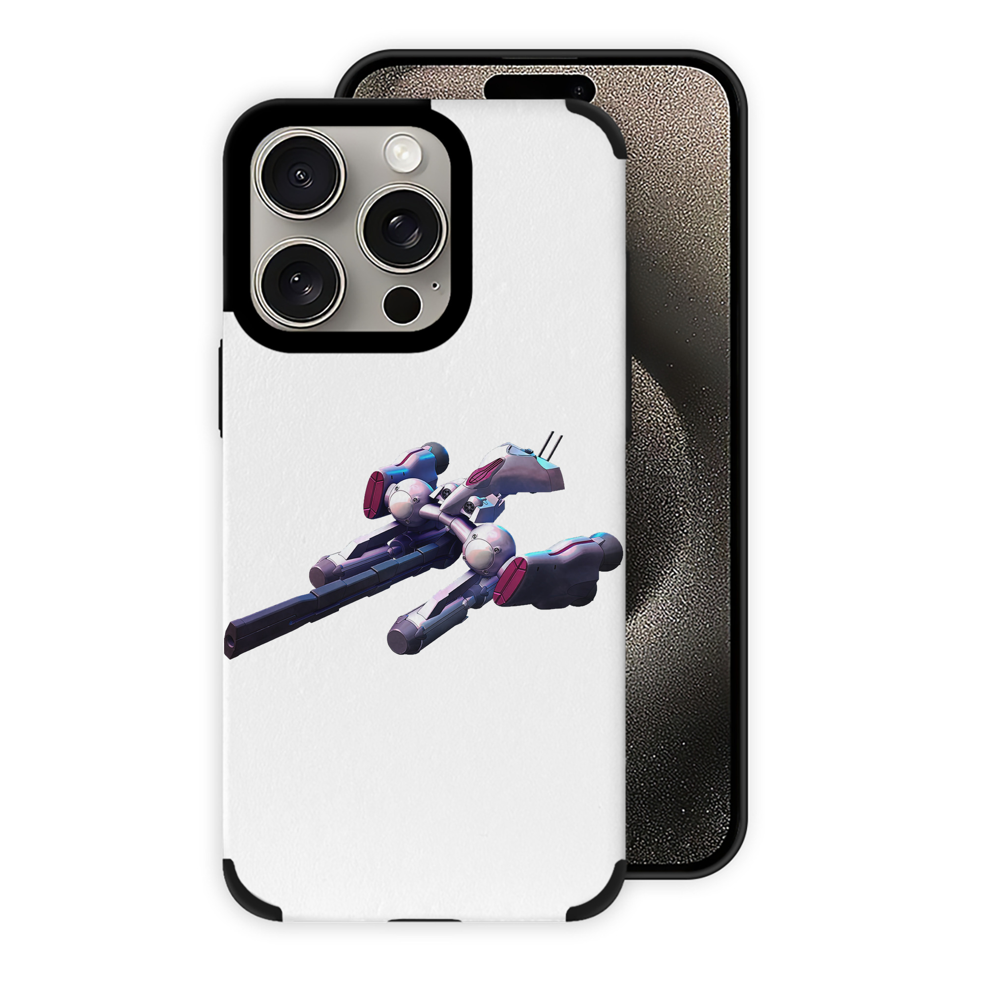 （画像用） 機動戦士ガンダム Mobile Suit Gundam 【iPhone15ProMax対応】 PUレザー スマホケース 耐衝撃＆黄変防止