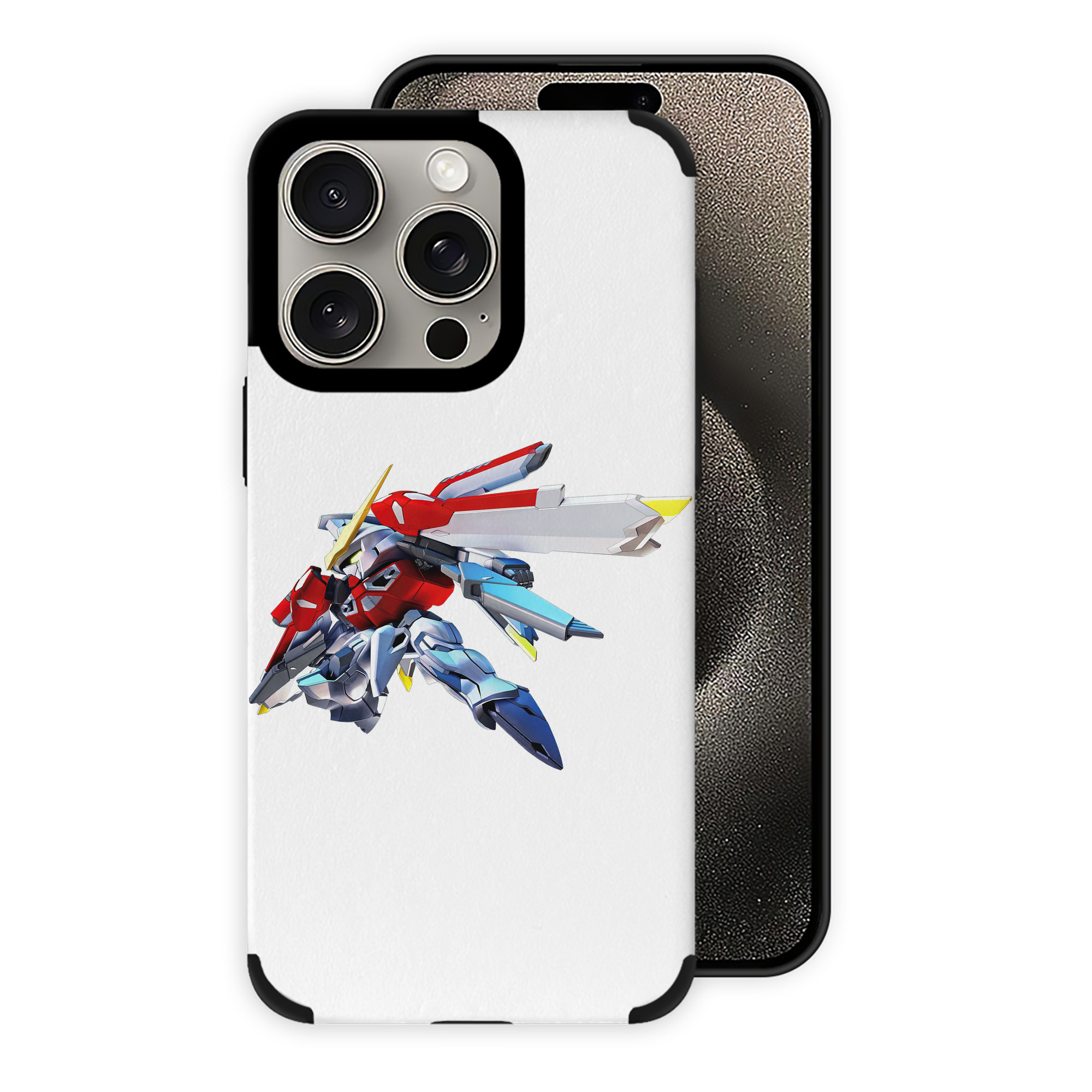 （画像用） 機動戦士ガンダム Mobile Suit Gundam 【iPhone15ProMax対応】 PUレザー スマホケース 耐衝撃＆黄変防止