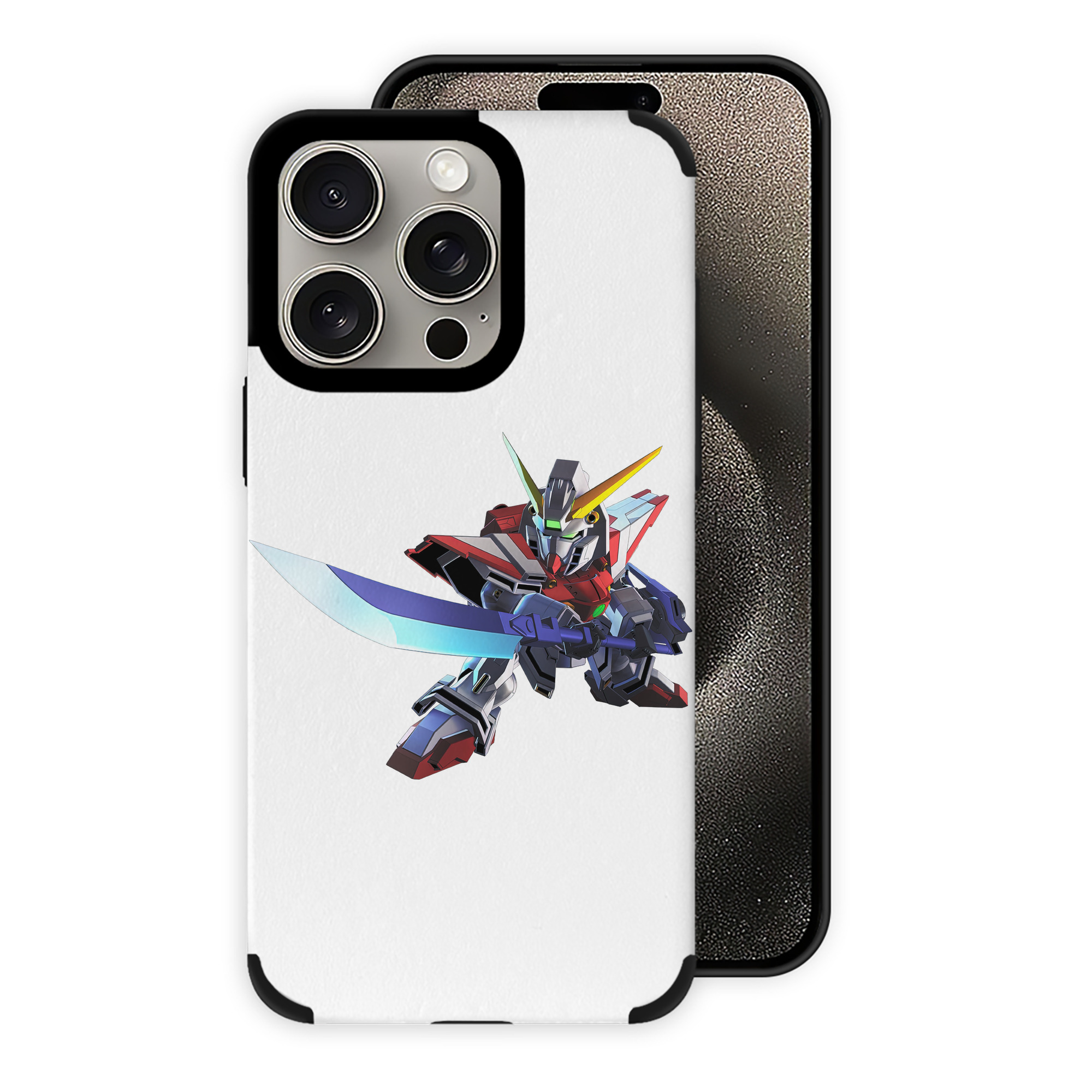 （画像用） 機動戦士ガンダム Mobile Suit Gundam 【iPhone15ProMax対応】 PUレザー スマホケース 耐衝撃＆黄変防止