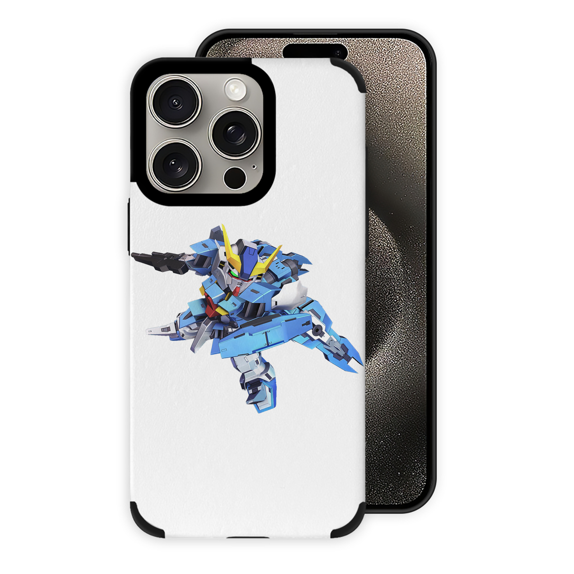 （画像用） 機動戦士ガンダム Mobile Suit Gundam 【iPhone15ProMax対応】 PUレザー スマホケース 耐衝撃＆黄変防止