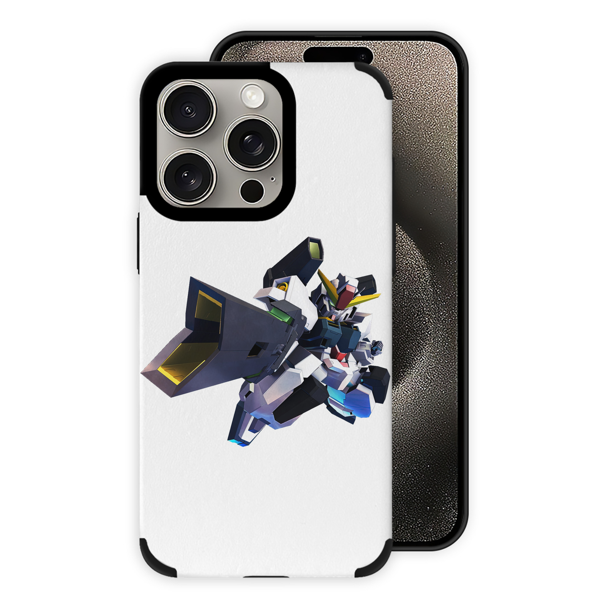 （画像用） 機動戦士ガンダム Mobile Suit Gundam 【iPhone15ProMax対応】 PUレザー スマホケース 耐衝撃＆黄変防止